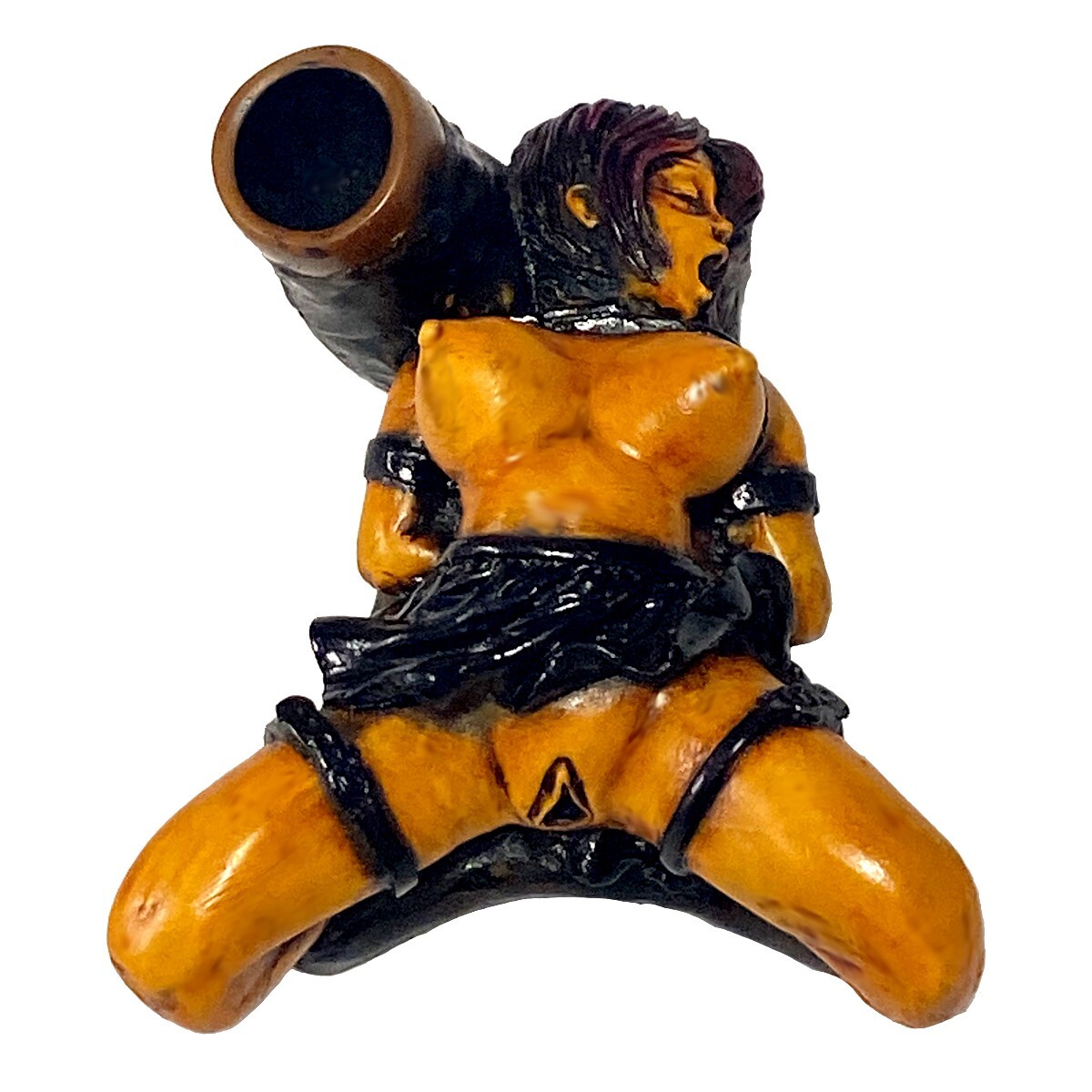 Bondage Girl Smoking Hand Pipe / Pipe / Smoke / Handcraft Bondage Girl Smoking Hand Pipe / Pipe / Smoke / Handcraft