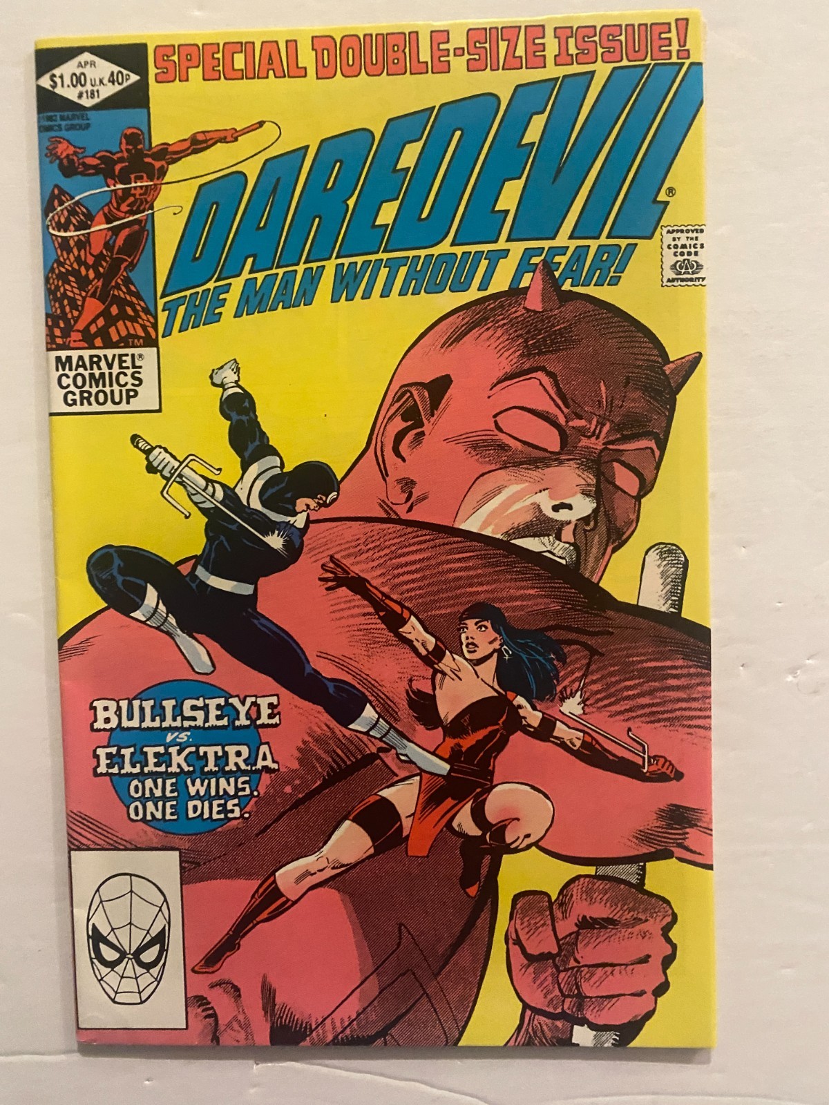 Daredevil # 181 1982 Frank Miller Death of Elektra VF 8.0 Daredevil # 181 1982 Frank Miller Death of Elektra VF 8.0