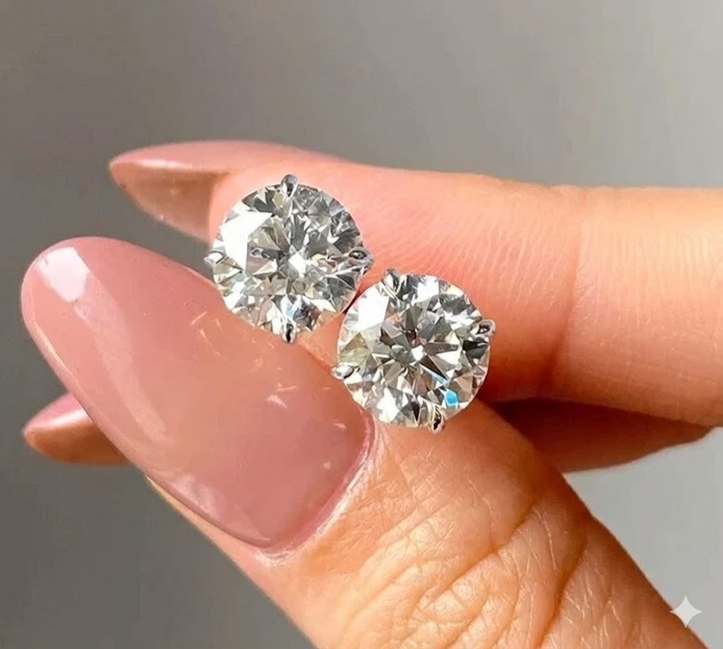 Best Deal 2.50CT Round Lab Grown Diamond Women's Stud Earrings 14k White Gold