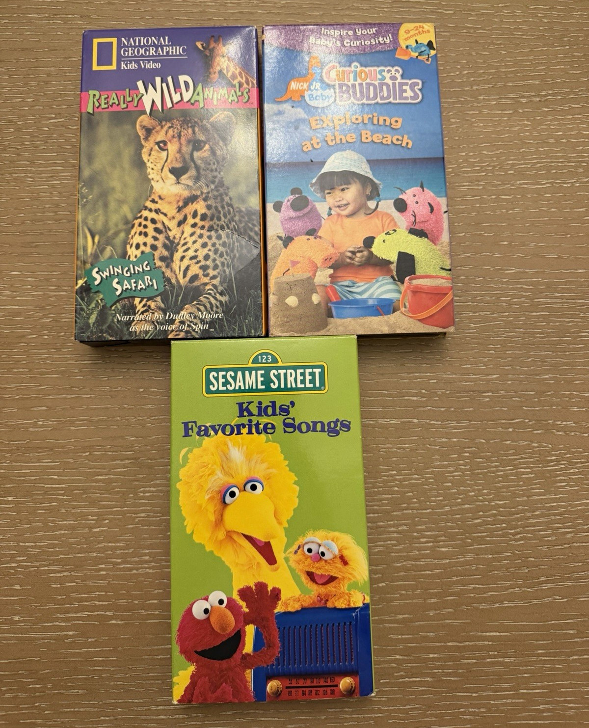Vintage Kids VHS Lot Sesame Street Elmo Curious Buddies Really Wild Animals 1994 Vintage Kids VHS Lot Sesame Street Elmo Curious Buddies Really Wild Animals 1994