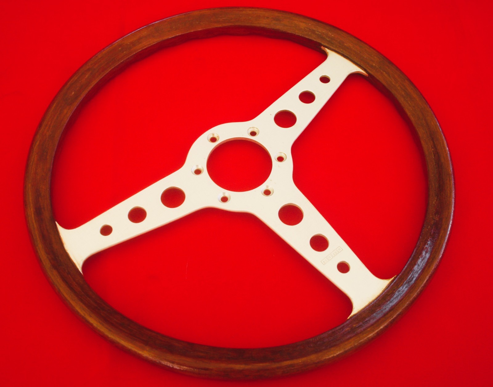 Authentic Vintage MOMO Indy Wood Steering Wheel 370mm – Original 1970s (M 20340)