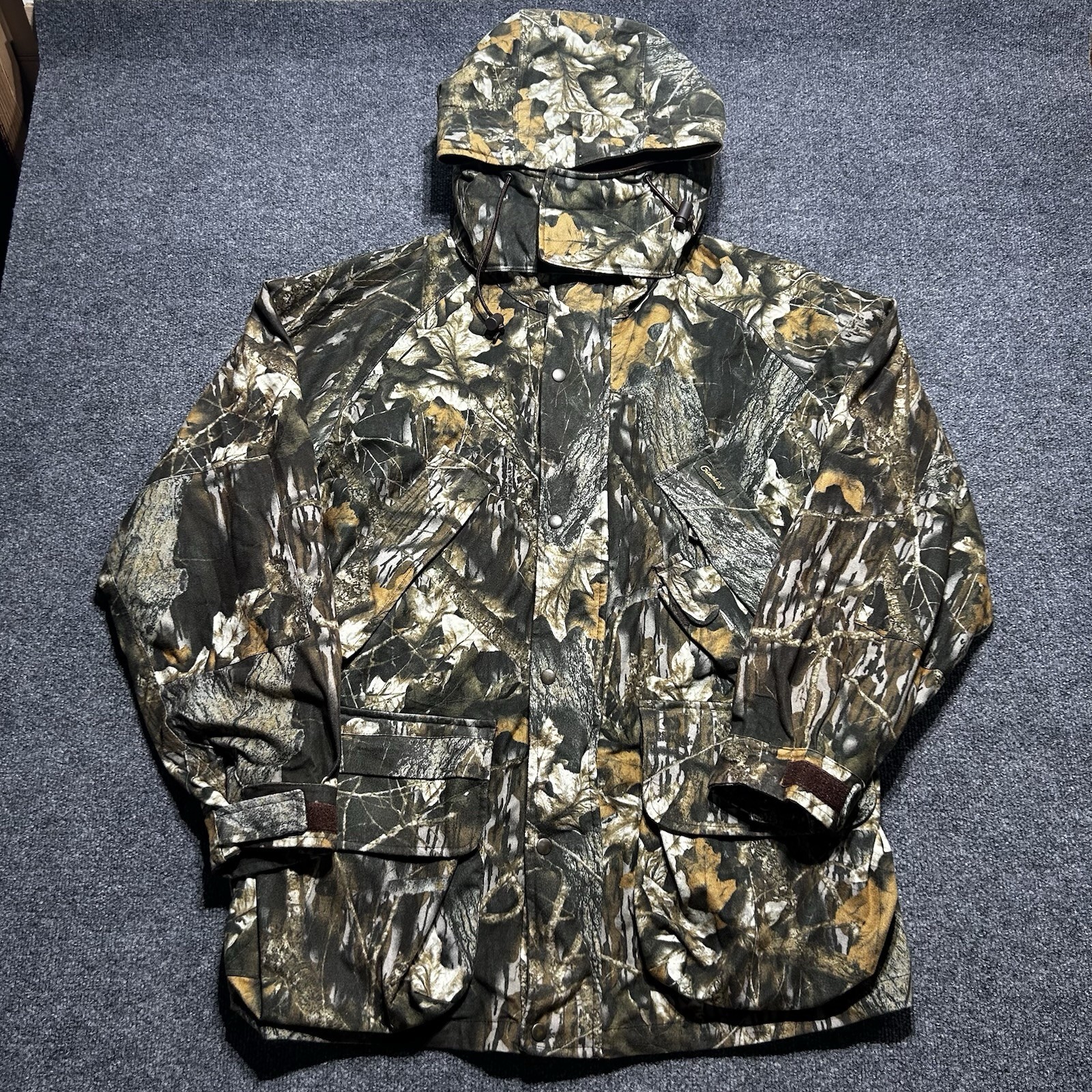 Vtg 90s Gamehide Mossy Oak Break Up Camo Hunting Jacket Parka Hooded Mens XL Vtg 90s Gamehide Mossy Oak Break Up Camo Hunting Jacket Parka Hooded Mens XL