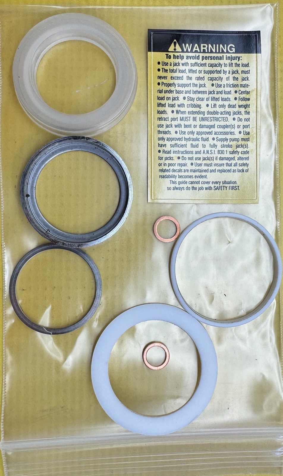 RokSolid 10 Ton Hydraulic Cylinder Seal Kit, Fits 6,8,10,12,14,16 Inch Stroke RokSolid 10 Ton Hydraulic Cylinder Seal Kit, Fits 6,8,10,12,14,16 Inch Stroke