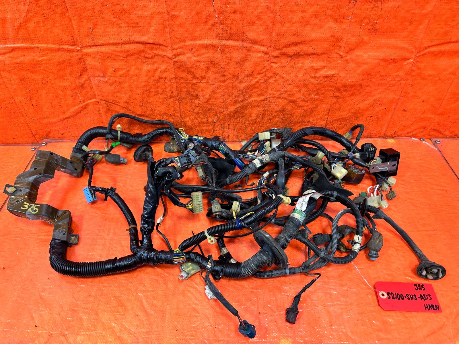 90-91 HONDA CIVIC HATCHBACK INTERIOR FIREWALL CABIN WIRING WIRE HARNESS OEM 325