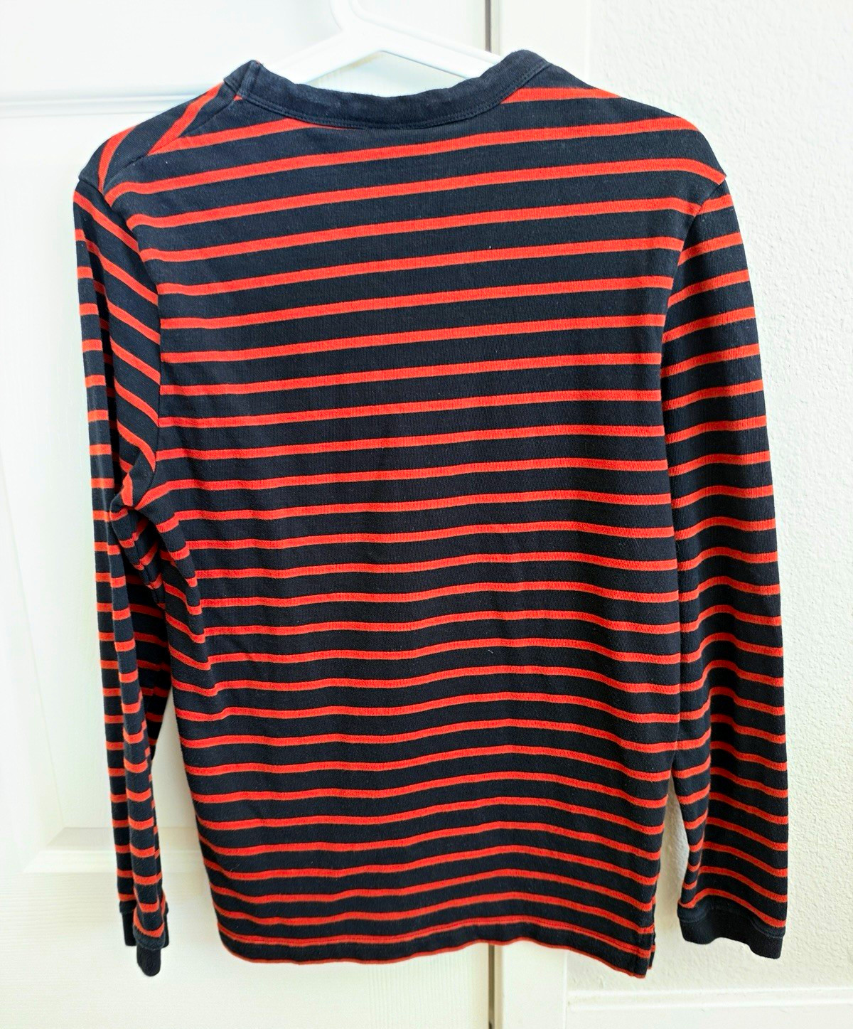 ZARA Men’s Striped Long Sleeve Crew Neck T-Shirt Gray/Red Size S Regular ZARA Men’s Striped Long Sleeve Crew Neck T-Shirt Gray/Red Size S Regular