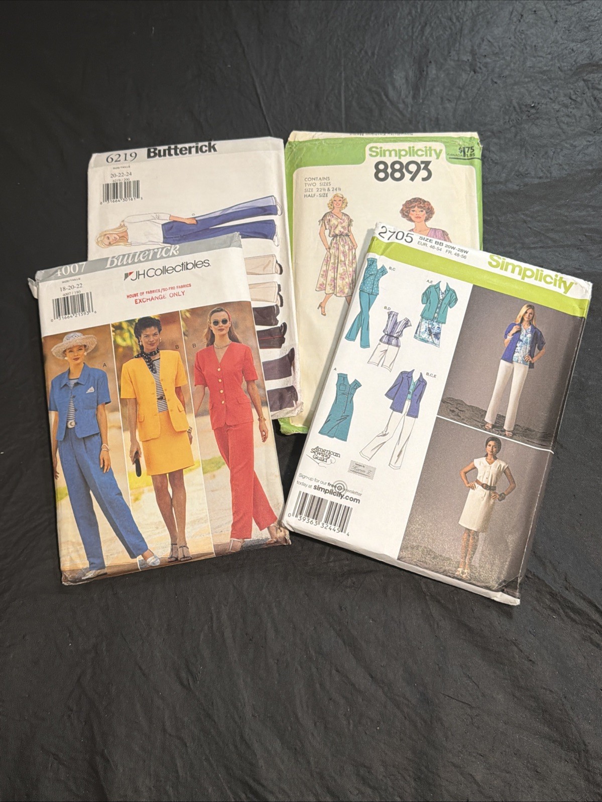 Mixed Lot (4) VTG Simplicity/Butterick Patterns Plus-Sizes Misses Separates UC Mixed Lot (4) VTG Simplicity/Butterick Patterns Plus-Sizes Misses Separates UC
