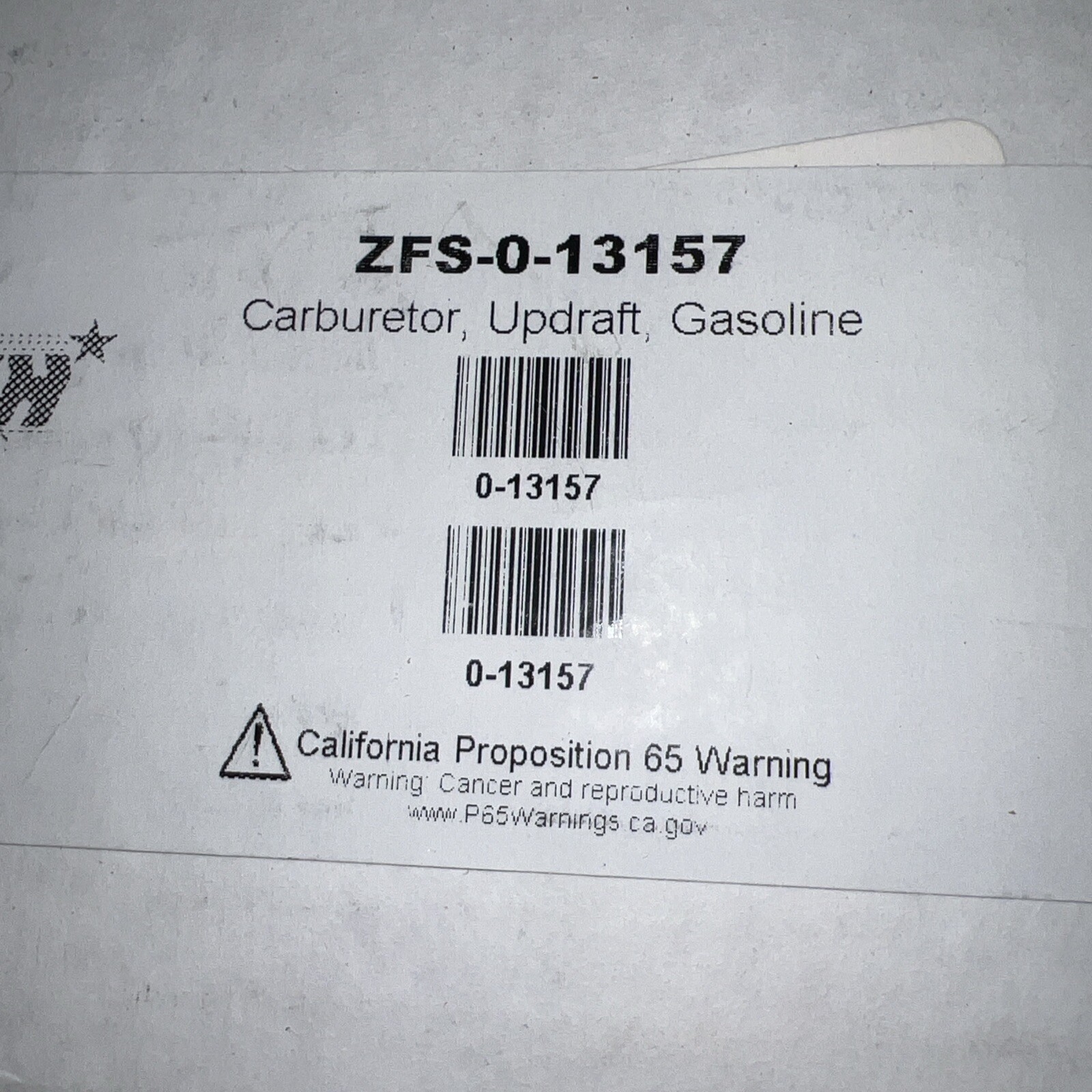 Carburetor For Updraft Gasoline; ZFS-0-13157 Carburetor For Updraft Gasoline; ZFS-0-13157