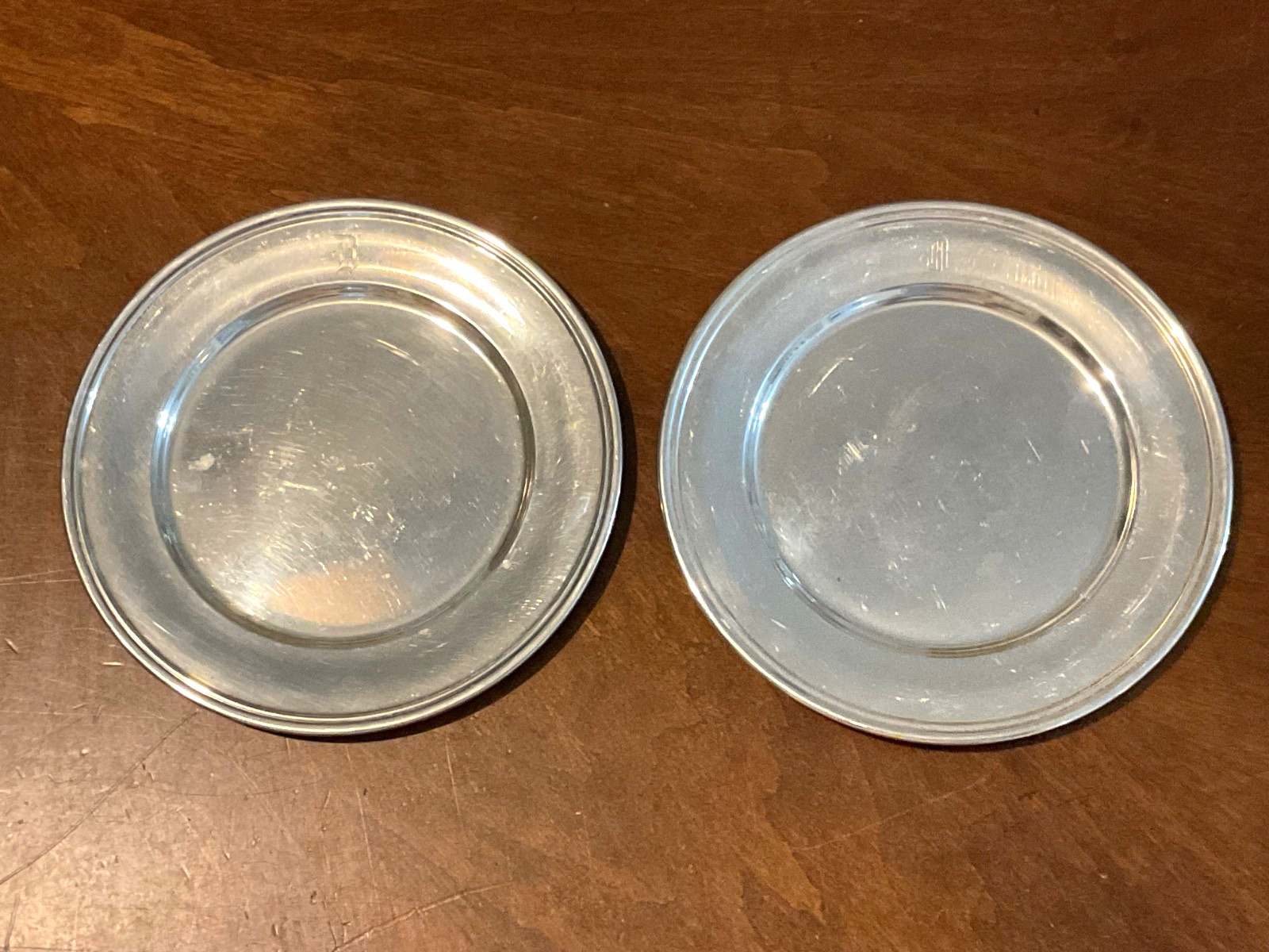 Vintage Sterling Silver Kirk And Son With Monogram Bread Plates Set Of 2 Vintage Sterling Silver Kirk And Son With Monogram Bread Plates Set Of 2