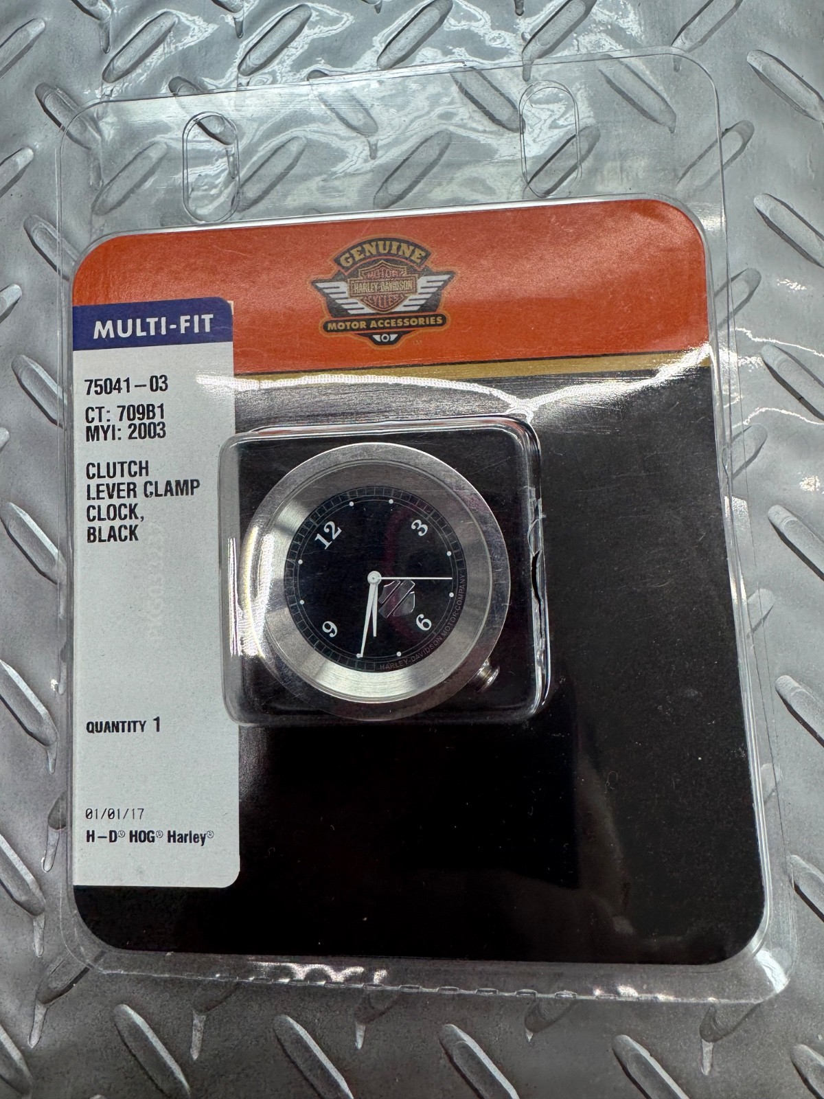 OEM Harley-Davidson Handlebar Clock Module with Bracket Black Face 75041-03 πΊπΈ OEM Harley-Davidson Handlebar Clock Module with Bracket Black Face 75041-03 πΊπΈ
