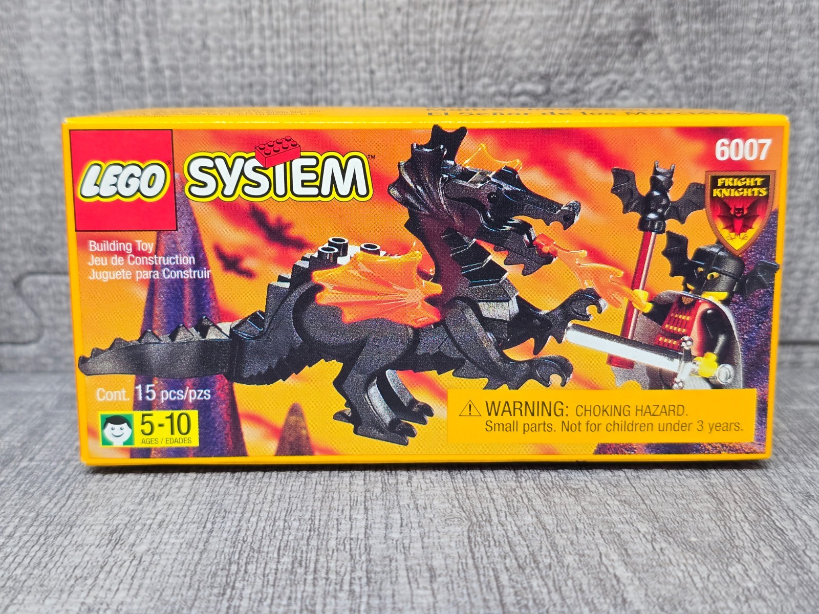 LEGO 6007 Bat Lord Fright Knights Castle 1997 Vintage NEW SEALED Black Dragon