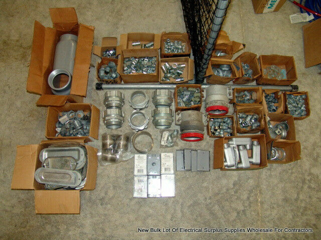 Bulk Lot of Electrical Contractor Surplus Supplies Wholesale Lot 