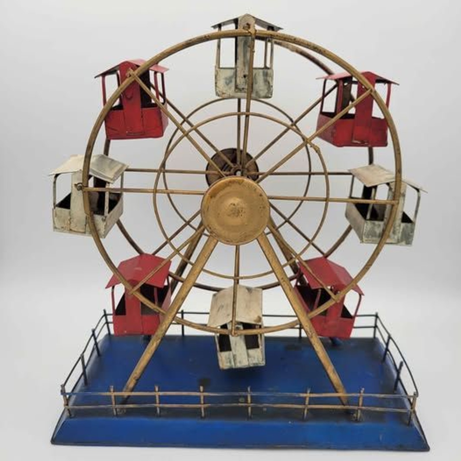 Rare Antique Tin Metal Ferris Wheel Rare Antique Tin Metal Ferris Wheel