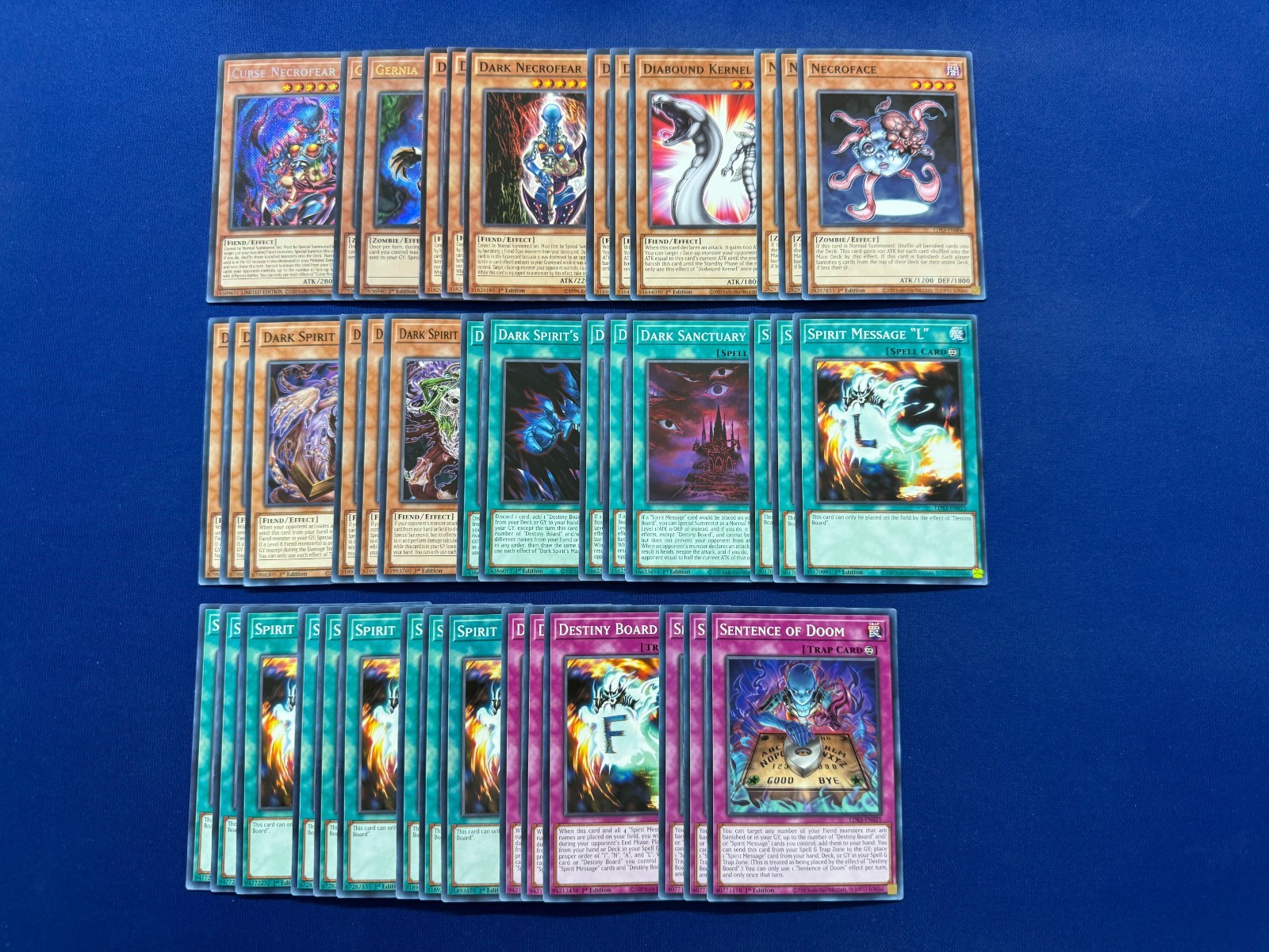 Yu-Gi-Oh - Yami Bakura's Complete Destiny Board Spirit Message & Necrofear Deck