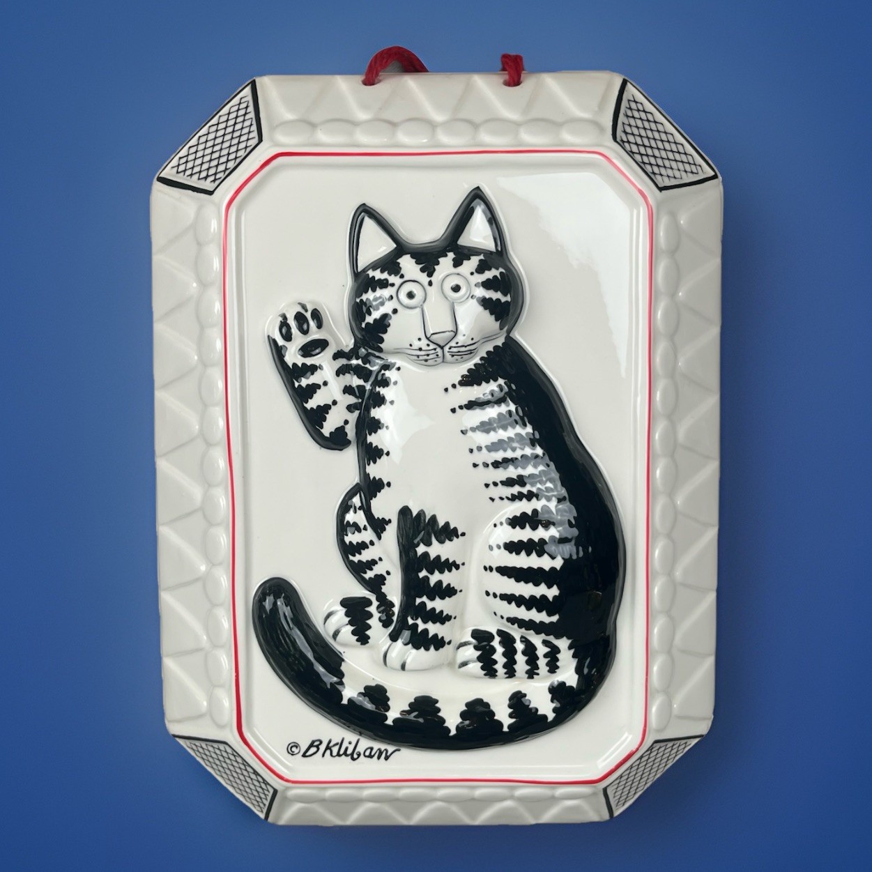 VTG Sigma Taste Setter Bernard B Kliban Cat Wall Hanging Cermaic Mold Art VTG Sigma Taste Setter Bernard B Kliban Cat Wall Hanging Cermaic Mold Art