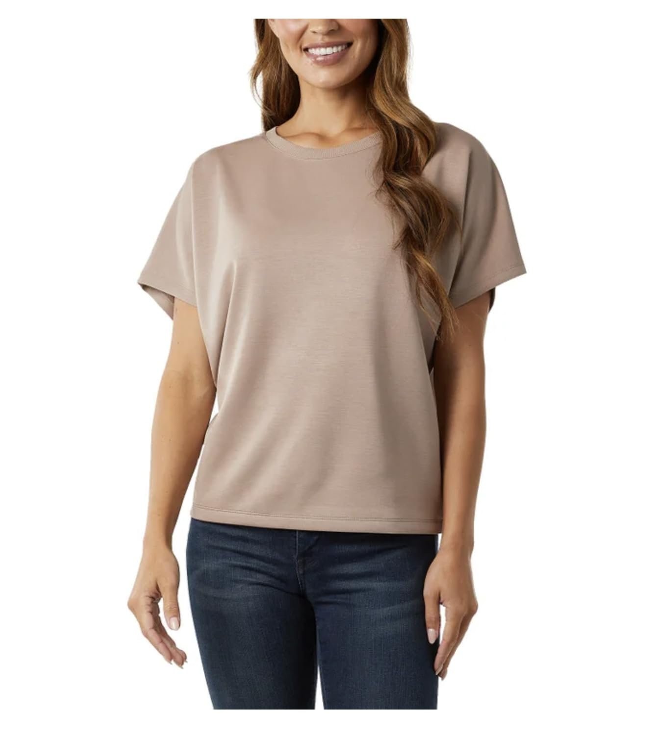 32 Degrees Cool Women\'s Short Sleeve T-Shirt XXL, Taupe (Tan) 32 Degrees Cool Women\'s Short Sleeve T-Shirt XXL, Taupe (Tan)