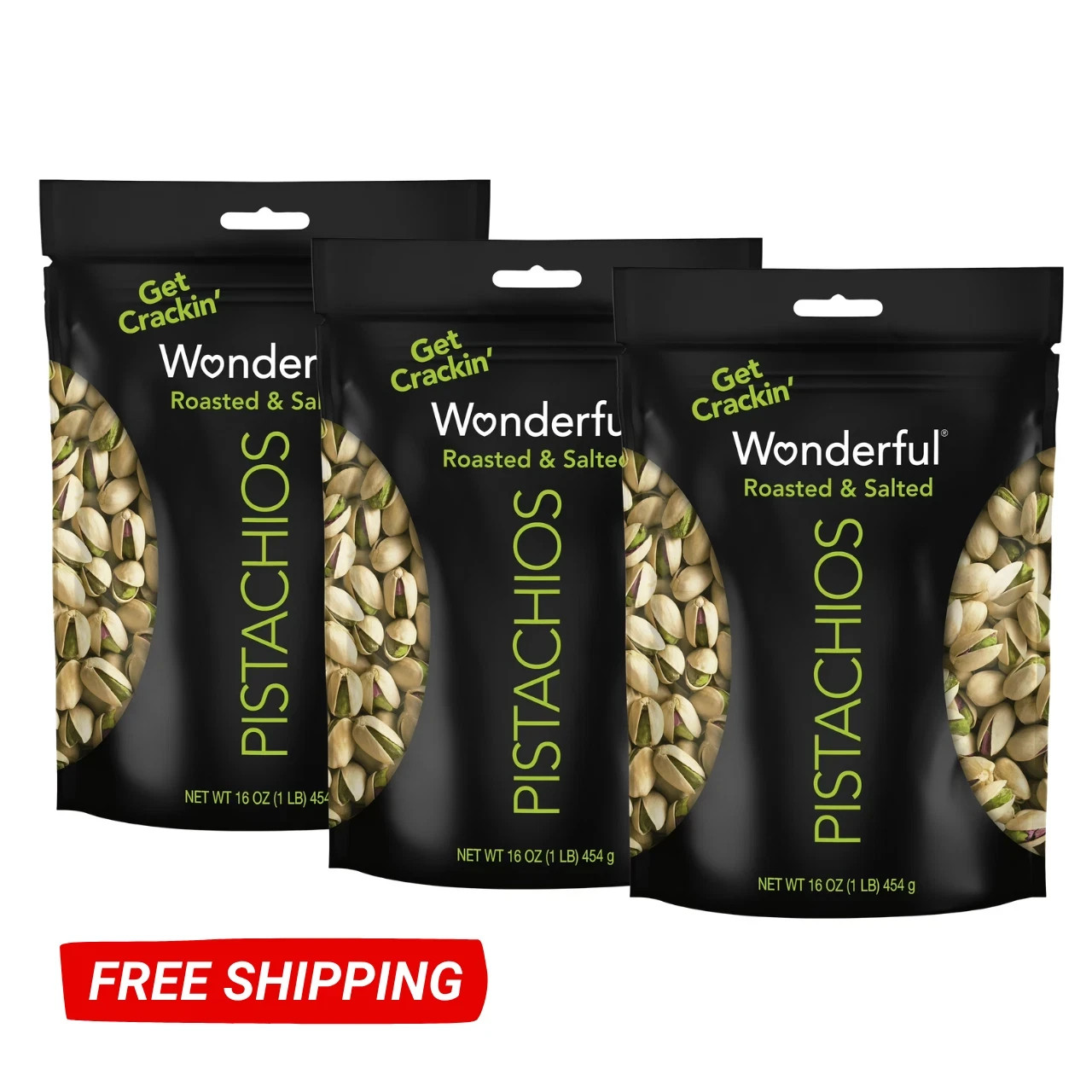 Wonderful Pistachios In-Shell Roasted and Salted Nuts 48 Ounce Resealable Bag Wonderful Pistachios In-Shell Roasted and Salted Nuts 48 Ounce Resealable Bag