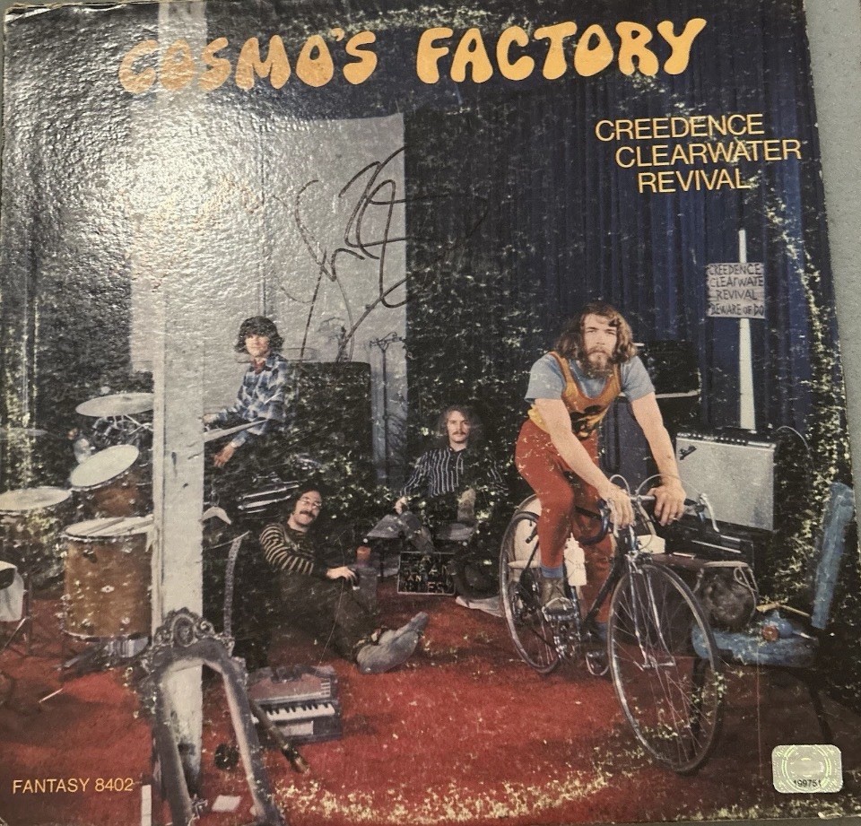 Creedence Clearwater Revival Cosmo’s Factory Autographed Vinyl With COA Creedence Clearwater Revival Cosmo’s Factory Autographed Vinyl With COA