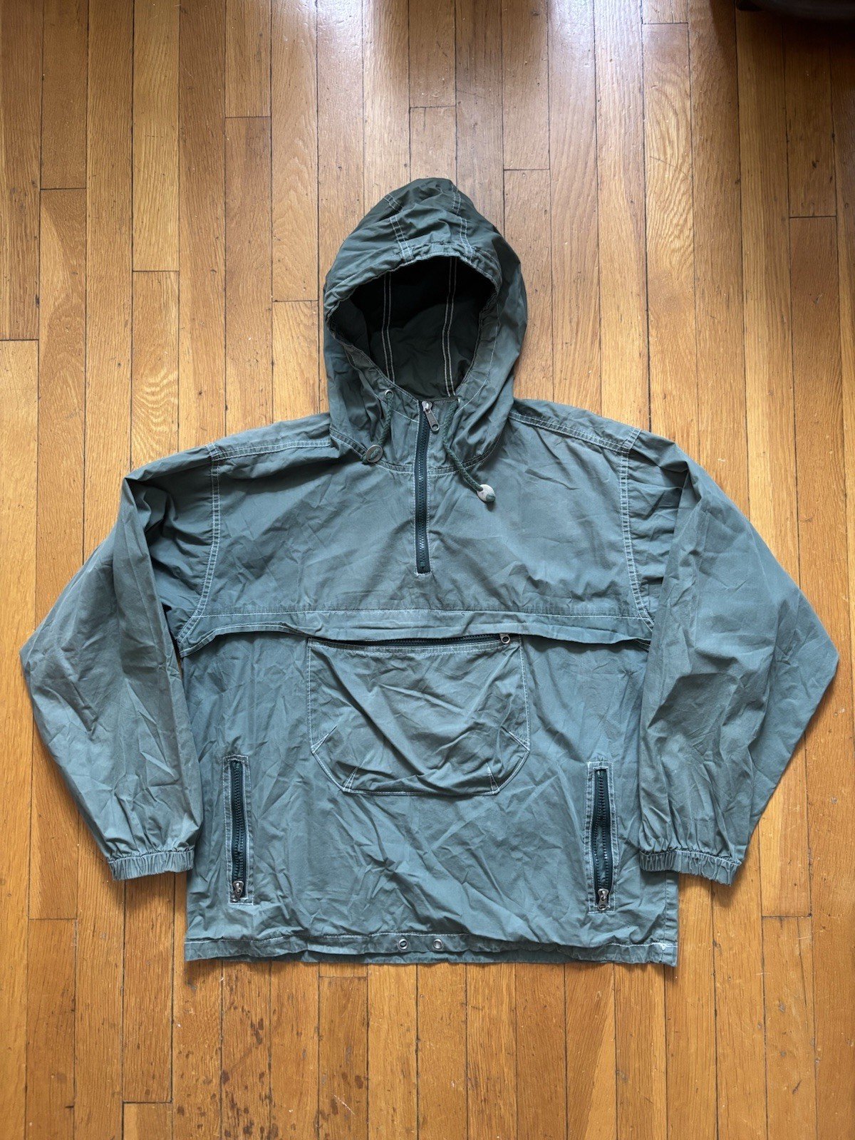 Vintage Gap Anorak Jacket Olive Green 1980s Vintage Gap Anorak Jacket Olive Green 1980s