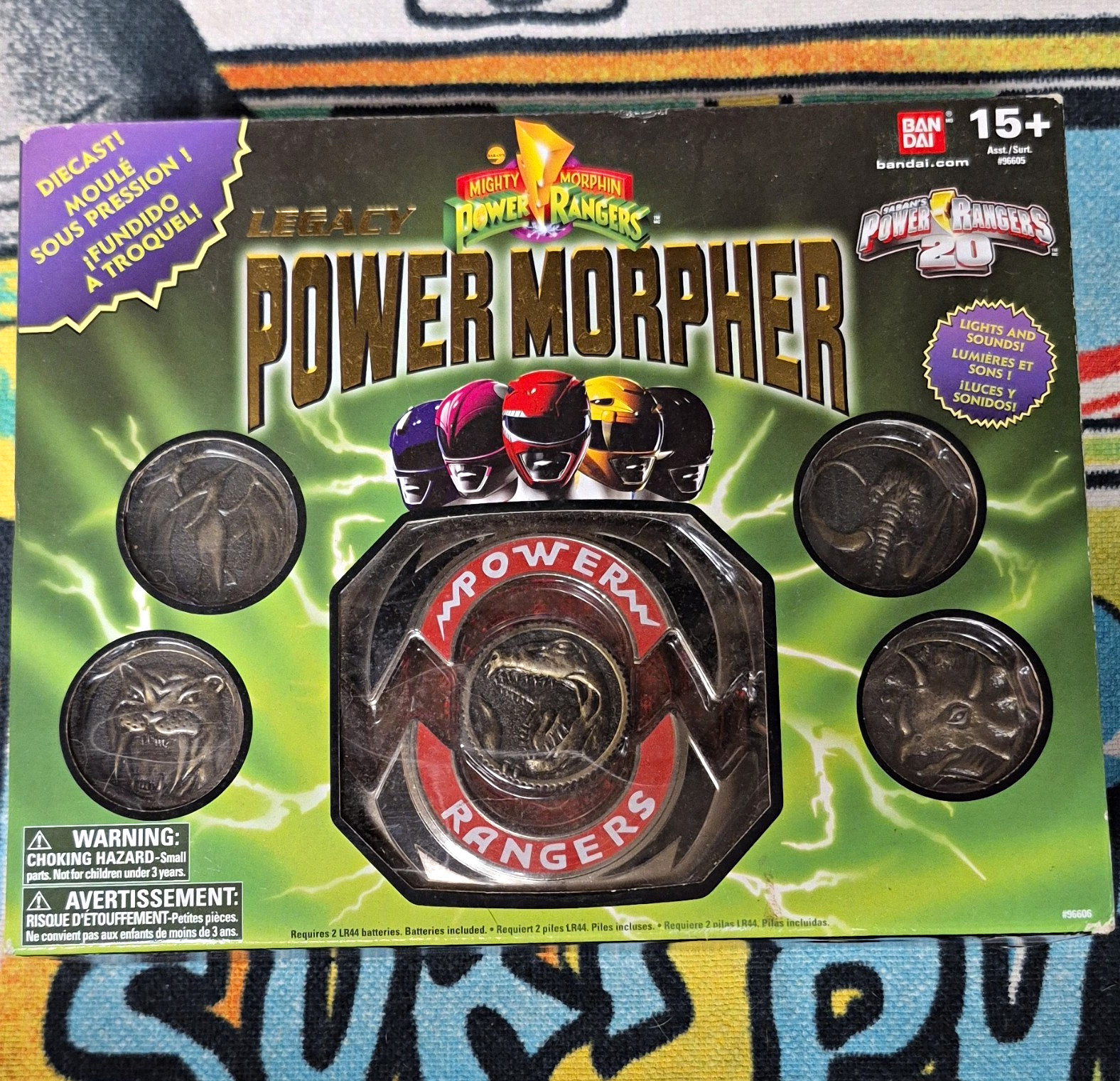 Bandai Legacy Mighty Morphin Power Rangers Diecast Morpher Light Up Sound Bandai Legacy Mighty Morphin Power Rangers Diecast Morpher Light Up Sound