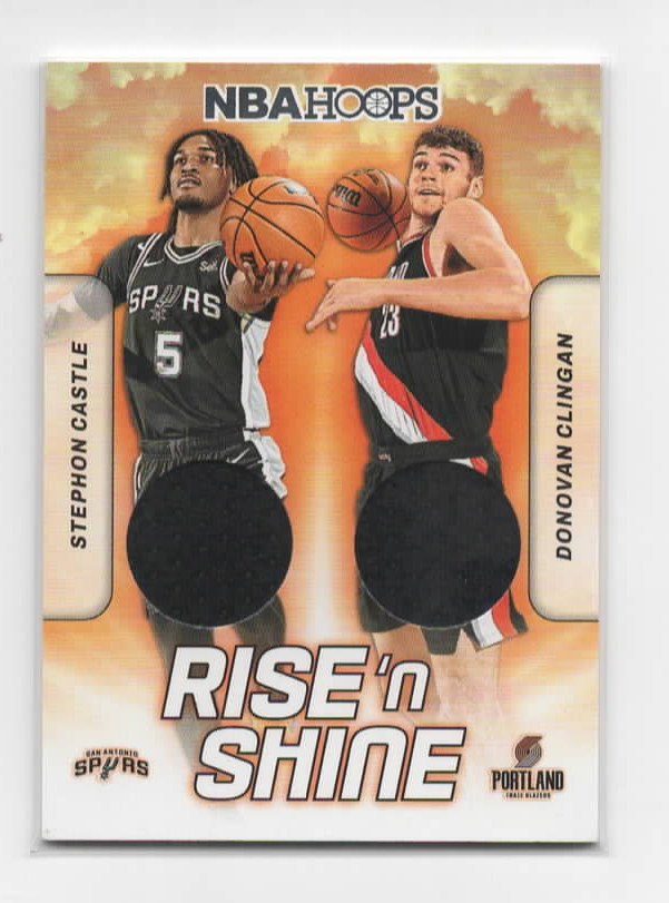 2024-25 Panini NBA Rise N Shine Dual Donovan Clingan /Stephon Castle #RSD-SCC 2024-25 Panini NBA Rise N Shine Dual Donovan Clingan /Stephon Castle #RSD-SCC