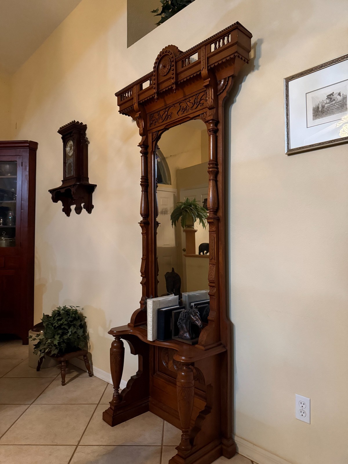 Eastlake style Victorian hall tree Eastlake style Victorian hall tree