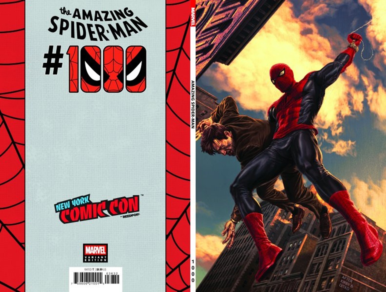 AMAZING SPIDERMAN 1000 36 LEE BERMEJO NYCC EXCLUSIE VARIANT NM vol7 2026 PRESALE