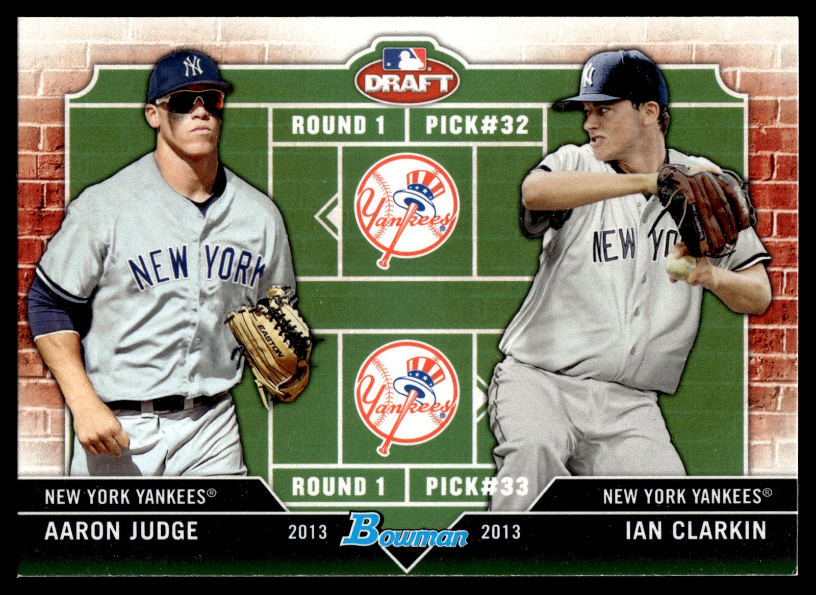 2013 Bowman Draft Picks & Prospects Aaron Judge / Ian Clarkin #DD-JC Yankees 2013 Bowman Draft Picks & Prospects Aaron Judge / Ian Clarkin #DD-JC Yankees