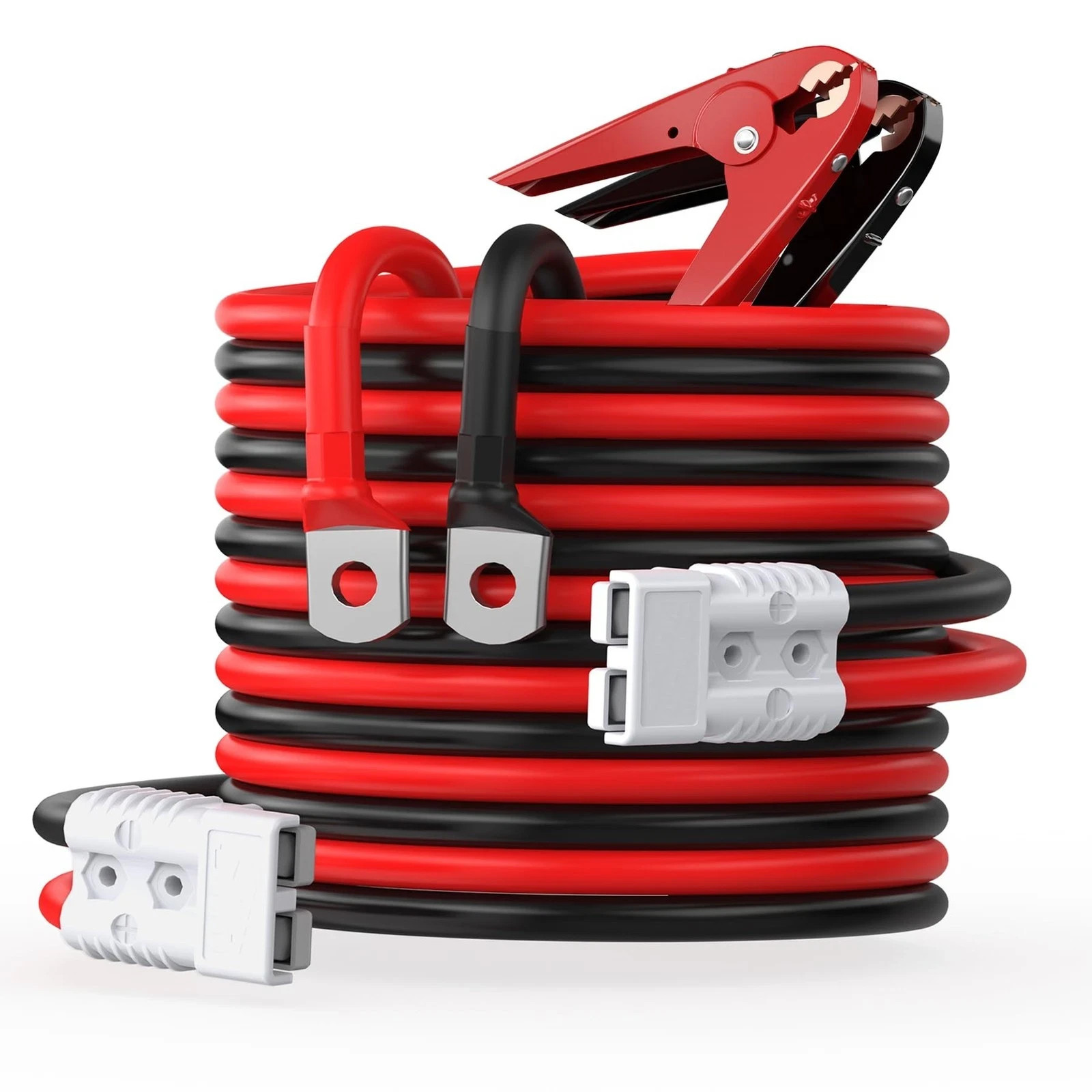 NOONE Heavy Duty Jumper Cables for Diesel Trucks - 1 Gauge 25 Feet extra long... NOONE Heavy Duty Jumper Cables for Diesel Trucks - 1 Gauge 25 Feet extra long...