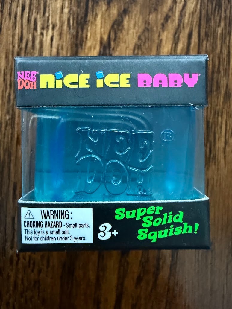 Schylling Nee Doh Nice Ice Baby Single Cube 100% Authentic - New- Blue Schylling Nee Doh Nice Ice Baby Single Cube 100% Authentic - New- Blue