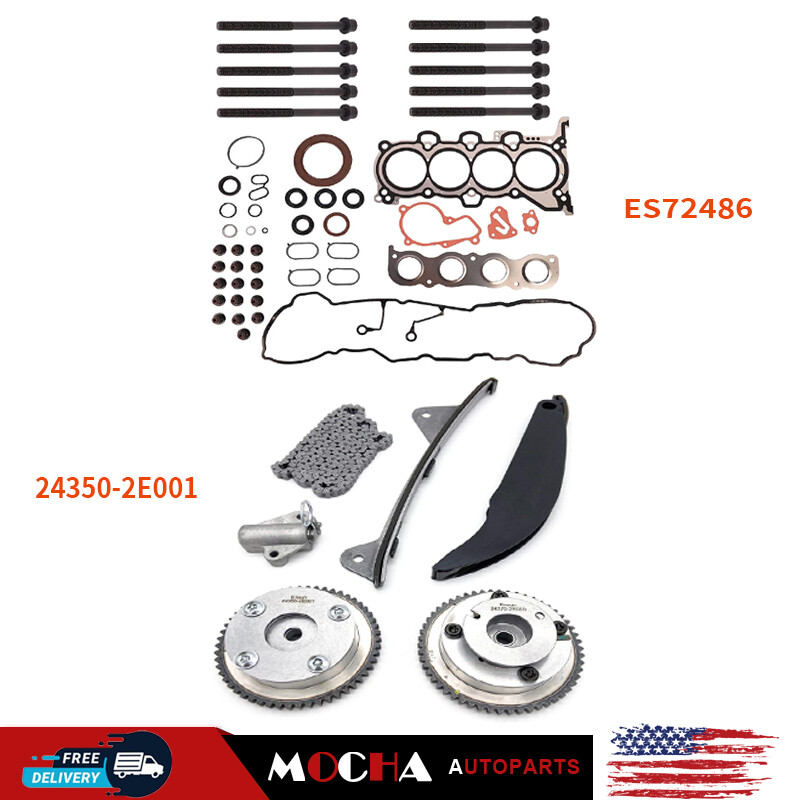 Timing Chain Head Gasket Set For 11-16 Kia Hyundai Forte Elantra Soul 1.8 2.0L