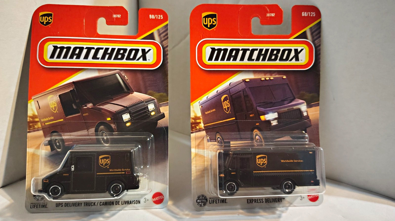 Matchbox UPS Delivery Truck & Express Delivery 1:64 Diecast Lot 2 Unopened Matchbox UPS Delivery Truck & Express Delivery 1:64 Diecast Lot 2 Unopened