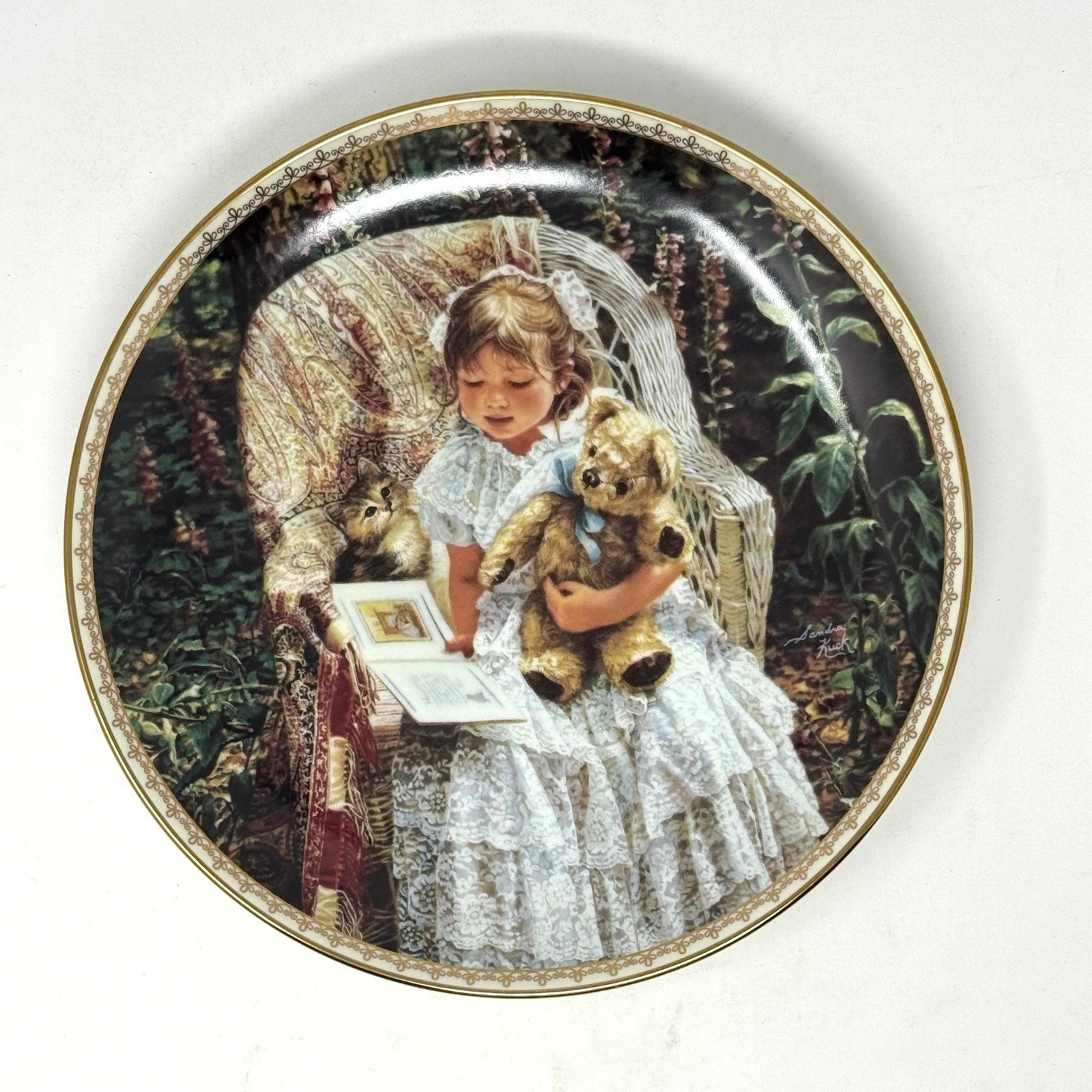 Sandra Kuck Teddy Bear Tales Collector Plate Sugar and Spice 1994 Recoton 2531BT Sandra Kuck Teddy Bear Tales Collector Plate Sugar and Spice 1994 Recoton 2531BT