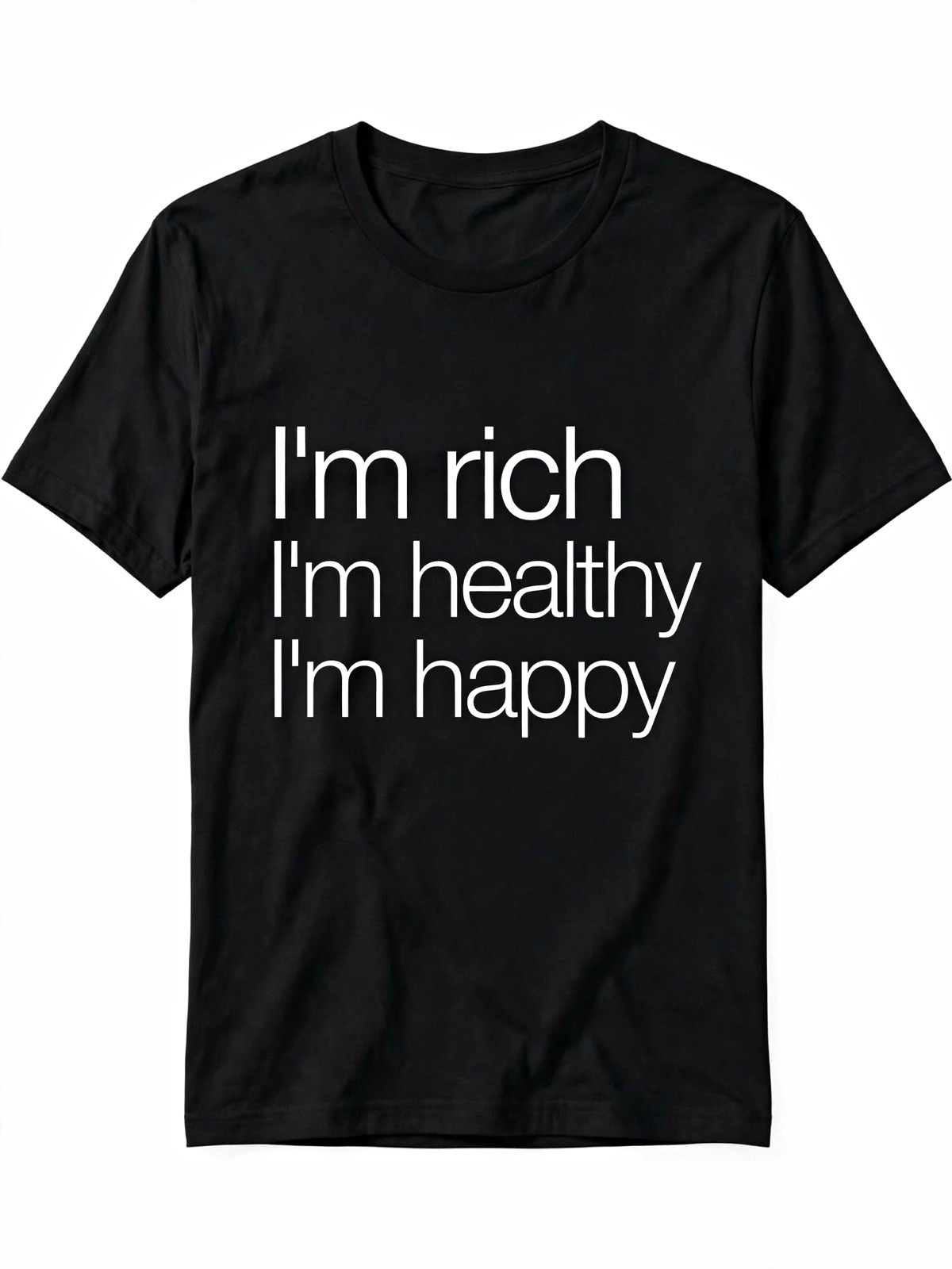 Black Graphic Print Tee Crew Neck Short Sleeve \ Black Graphic Print Tee Crew Neck Short Sleeve \
