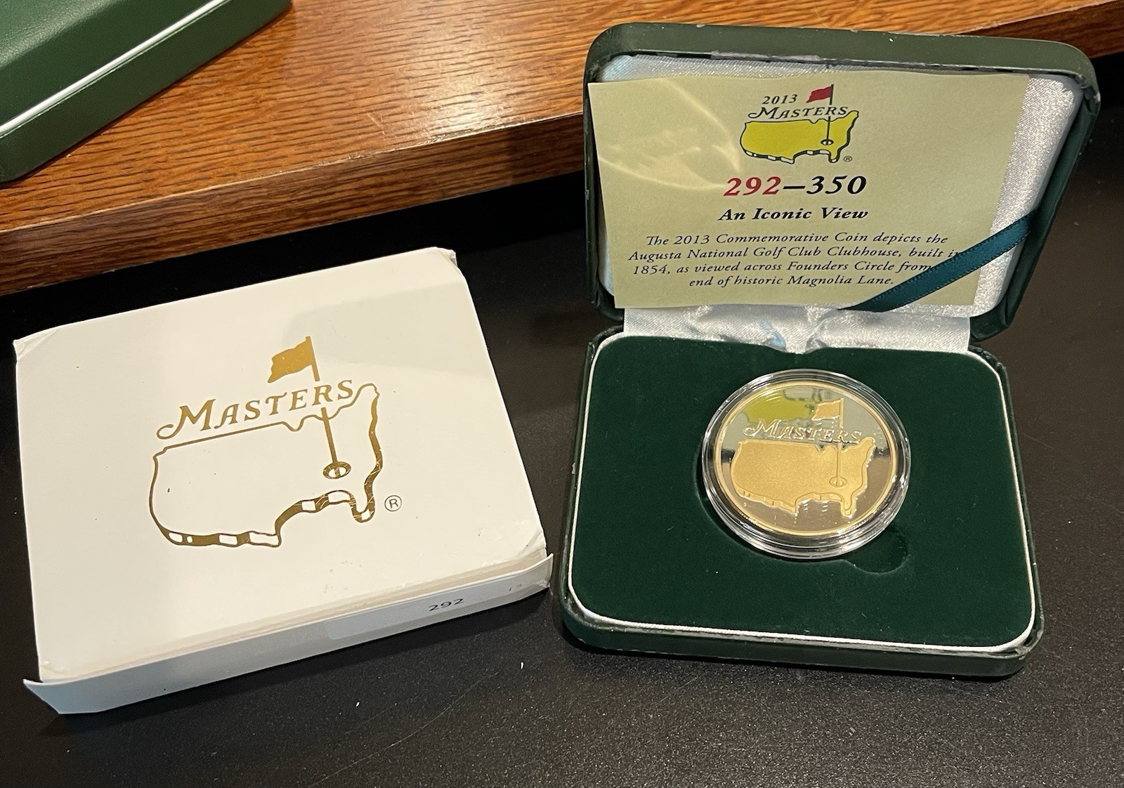2013 Augusta Masters .999 fine silver golf coin Adam Scott #292