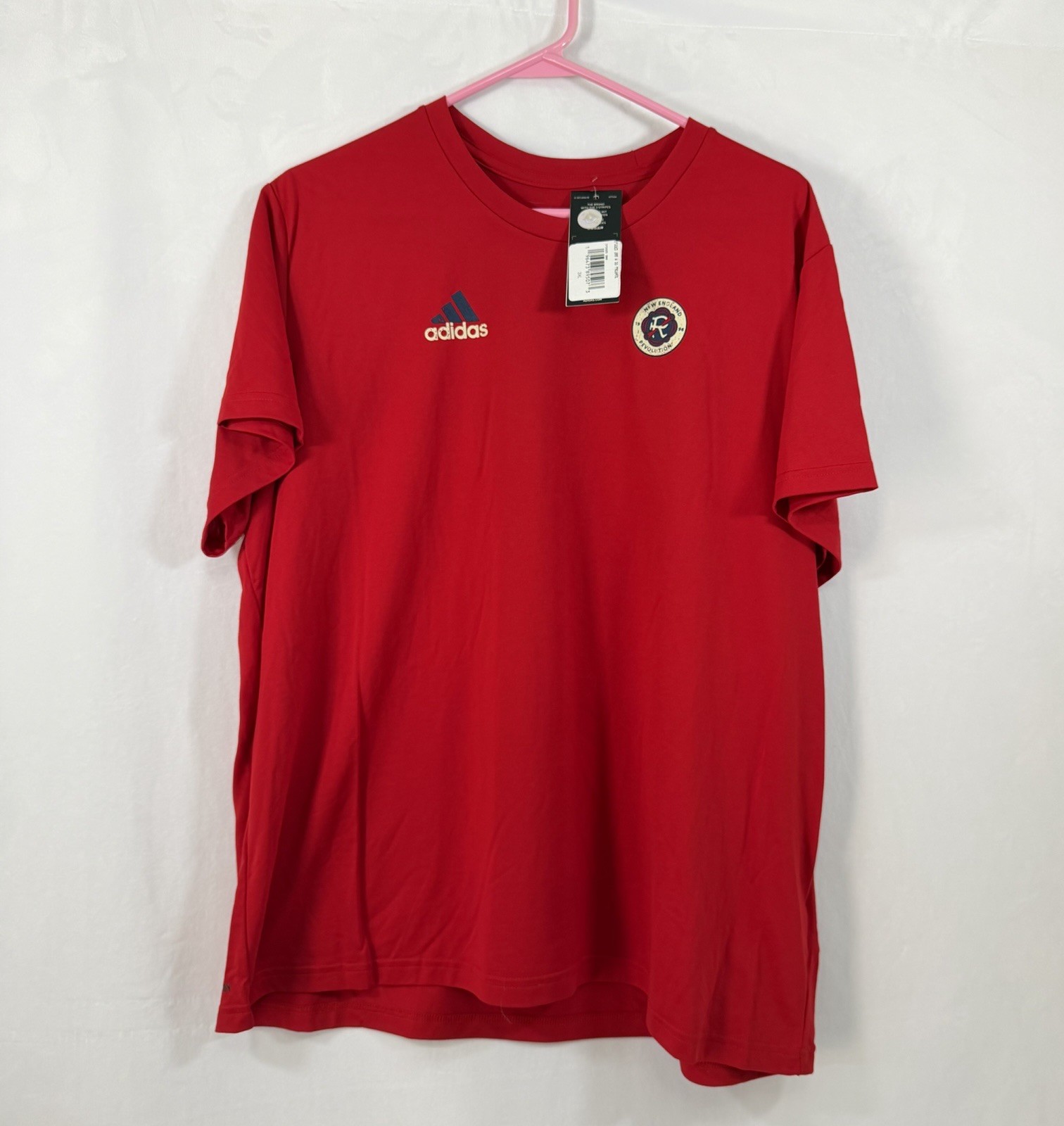 Adidas New England Revolution MLS Local Stoic T-Shirt Red 3XL NWT HT6304 Adidas New England Revolution MLS Local Stoic T-Shirt Red 3XL NWT HT6304