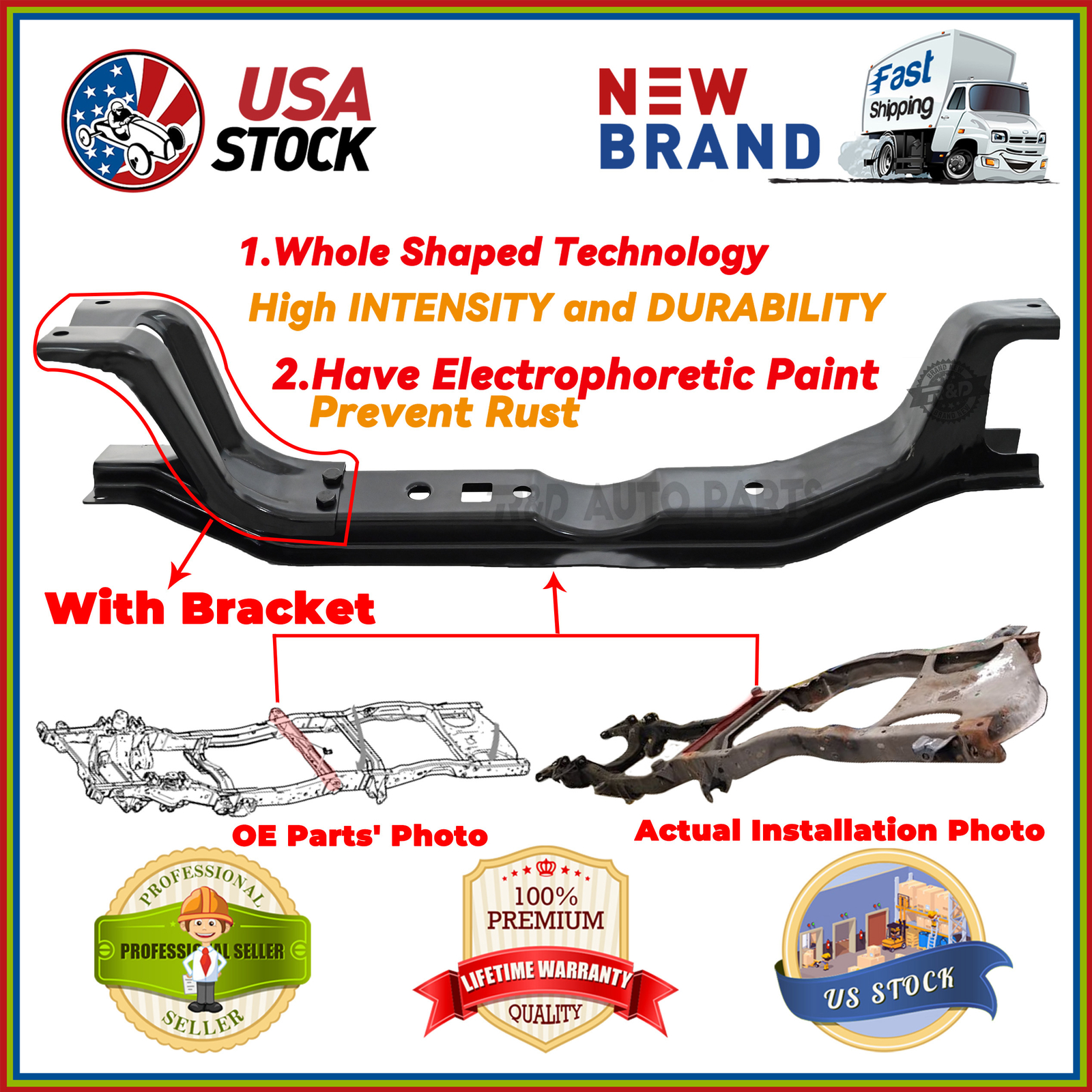 New Gas Tank Front Subframe Crossmember Fits 97-06 Ford Ranger Extended Cab New Gas Tank Front Subframe Crossmember Fits 97-06 Ford Ranger Extended Cab
