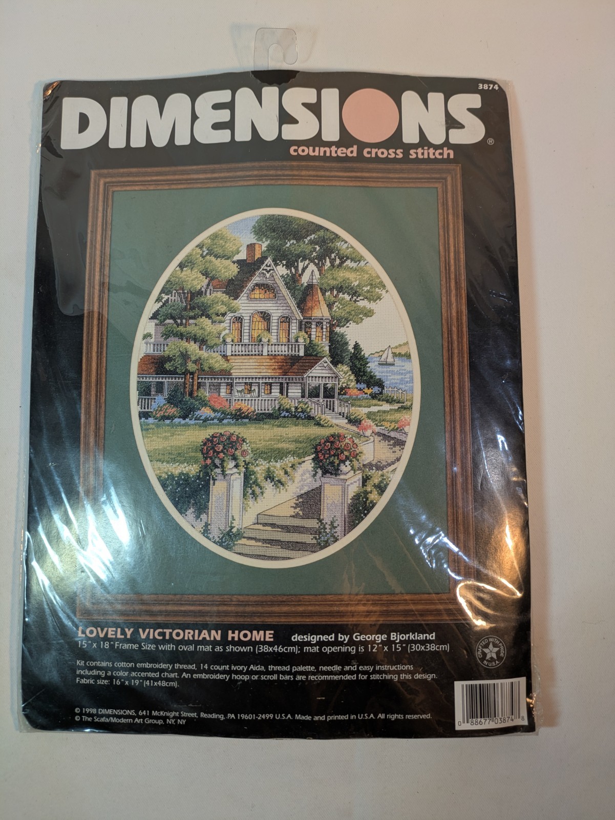 Dimensions Counted Cross Stitch Kit Lovely Victorian Home #3874 NOS Dimensions Counted Cross Stitch Kit Lovely Victorian Home #3874 NOS