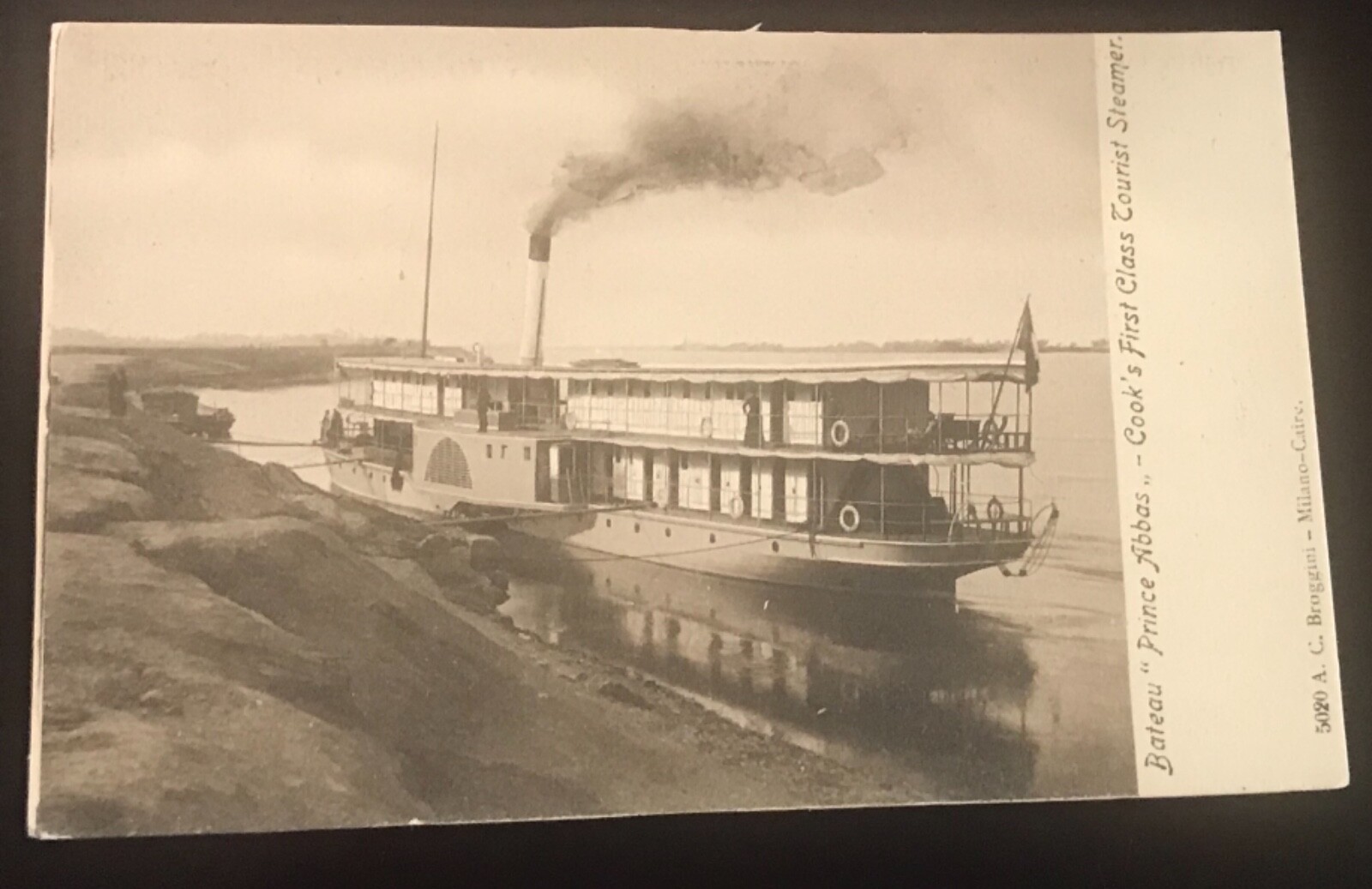 Vintage RPPC Cairo Cook’s First Class Tourist Steamer Transportation Ship UNUSED Vintage RPPC Cairo Cook’s First Class Tourist Steamer Transportation Ship UNUSED
