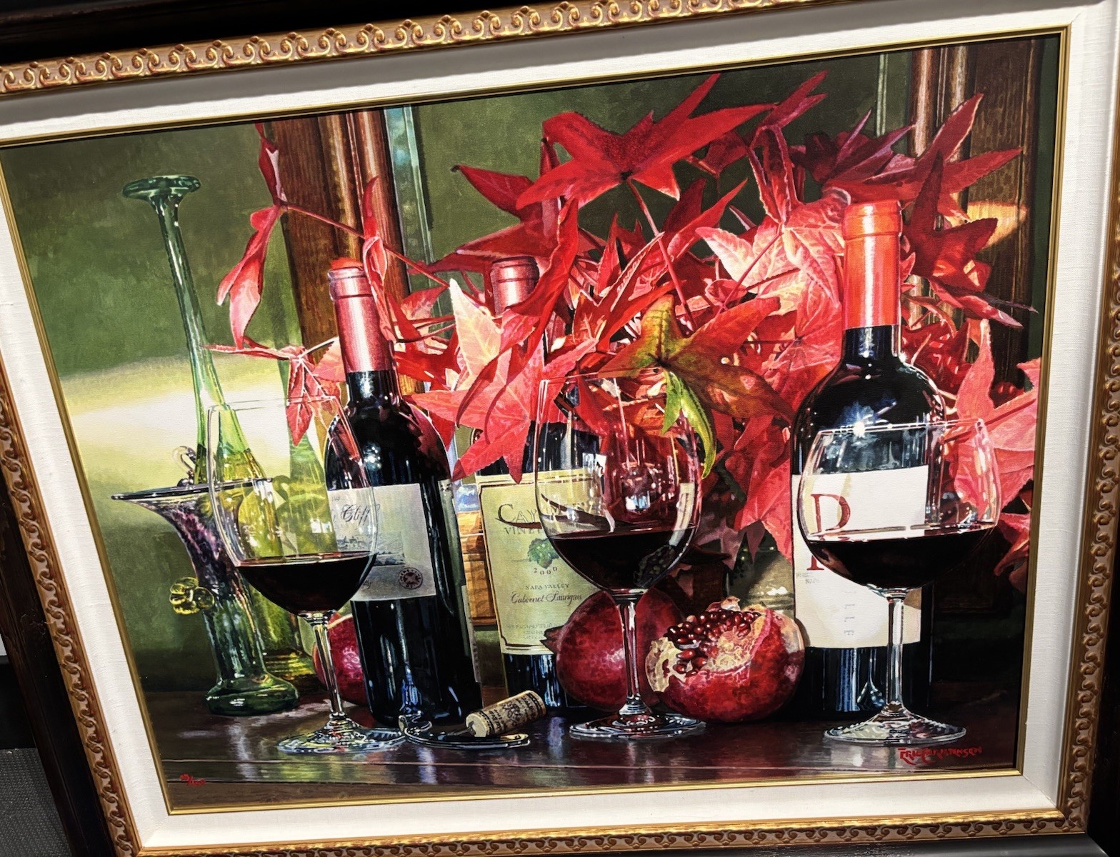 ERIC CHRISTENSEN*BIG REDS” SIGNED #23/100 FRAMED COA, Napa Art PERFECT ERIC CHRISTENSEN*BIG REDS” SIGNED #23/100 FRAMED COA, Napa Art PERFECT