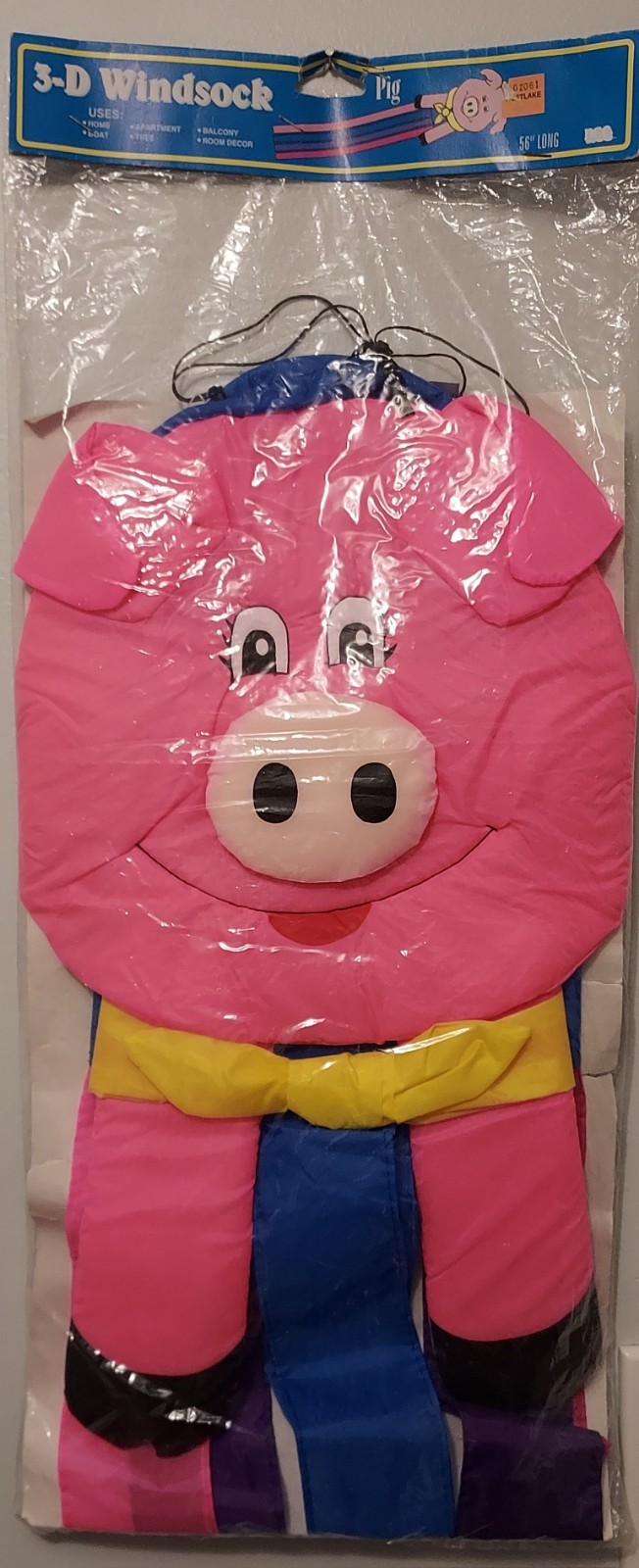 Vintage 1992 NCE 3-D Pig Windsock 56