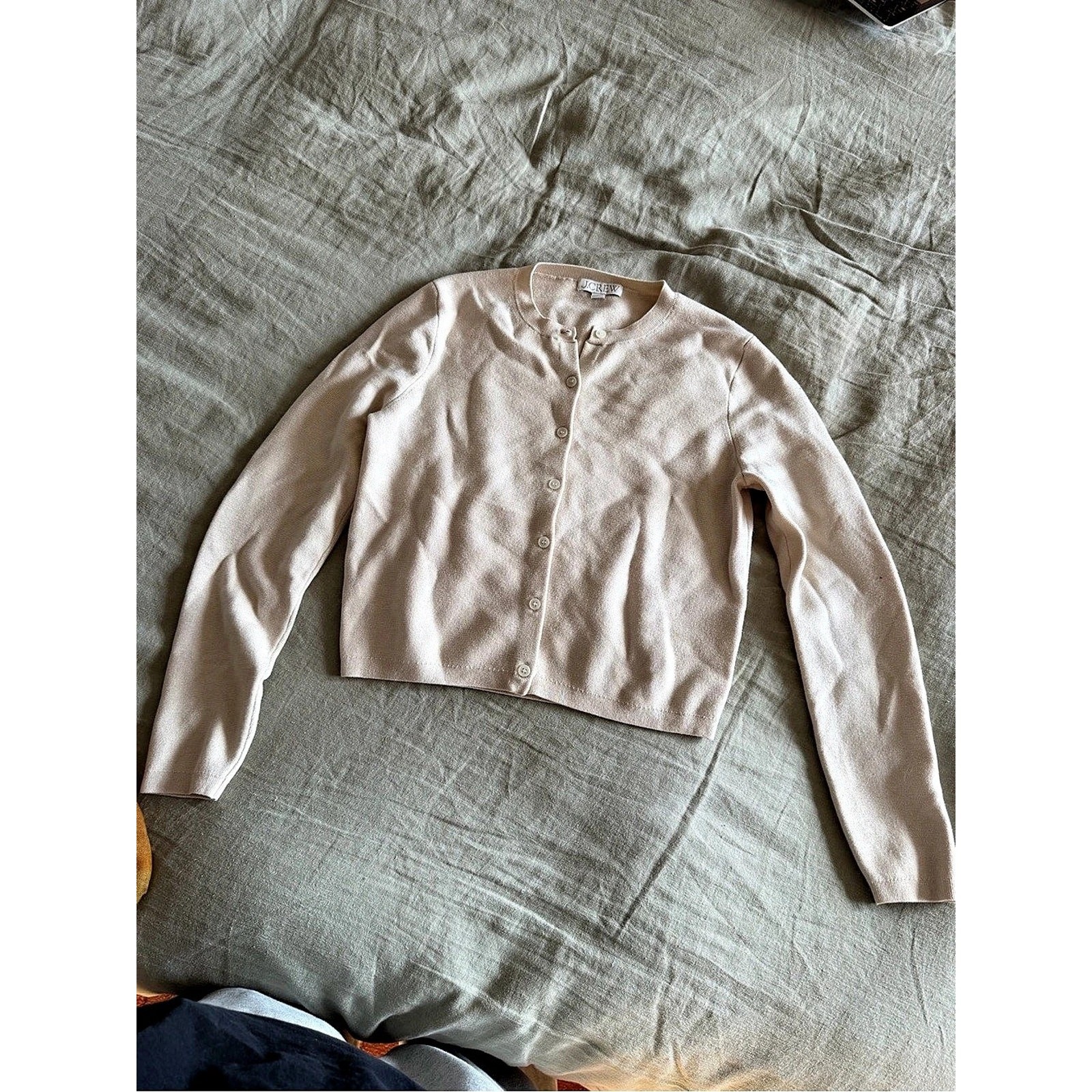 J.Crew Tan Cashmere Cardigan
