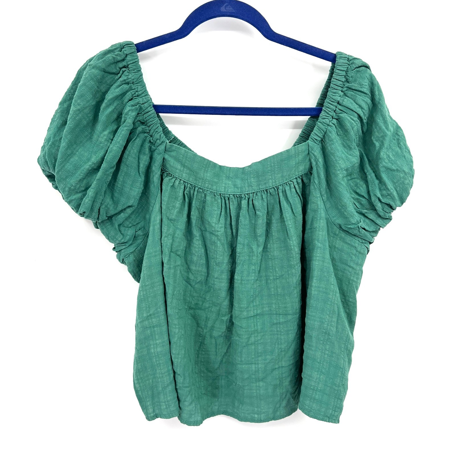 NEW peasant top puff sleeve boho chic cottagecore fairycore prairie textured L