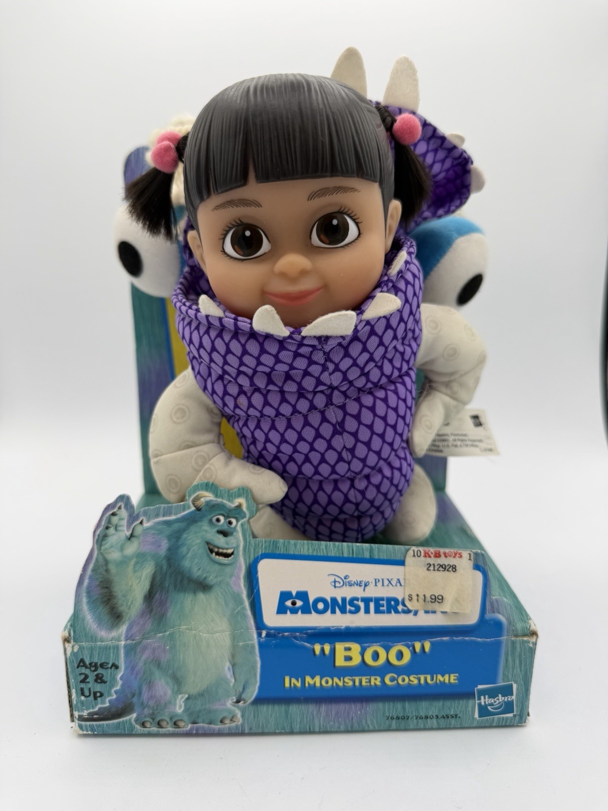 2001 Hasbro Monsters Inc Boo In Monster Costume Doll New In Original Box Read Z2
