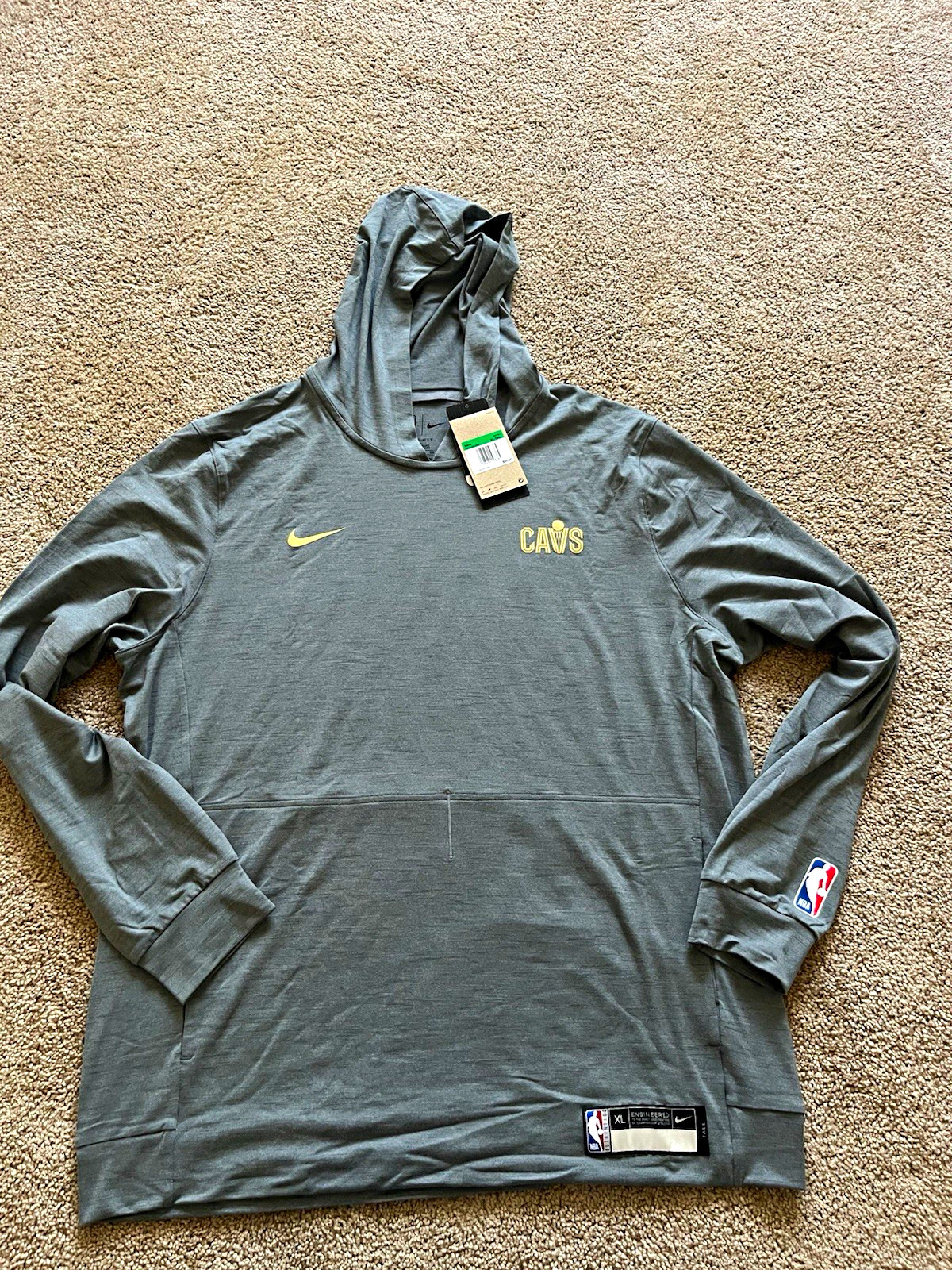 Nike Cleveland Cavaliers NBA Dri-FIT Hoodie Gray Men\'s XL Officially Licensed Nike Cleveland Cavaliers NBA Dri-FIT Hoodie Gray Men\'s XL Officially Licensed