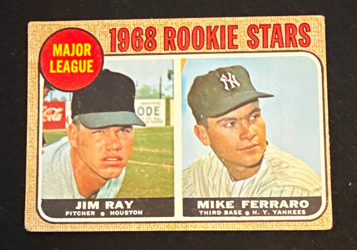 Topps 1968 Topps High # Rookie Stars #539 Jim Ray Mike Ferraro Rookie Card Topps 1968 Topps High # Rookie Stars #539 Jim Ray Mike Ferraro Rookie Card