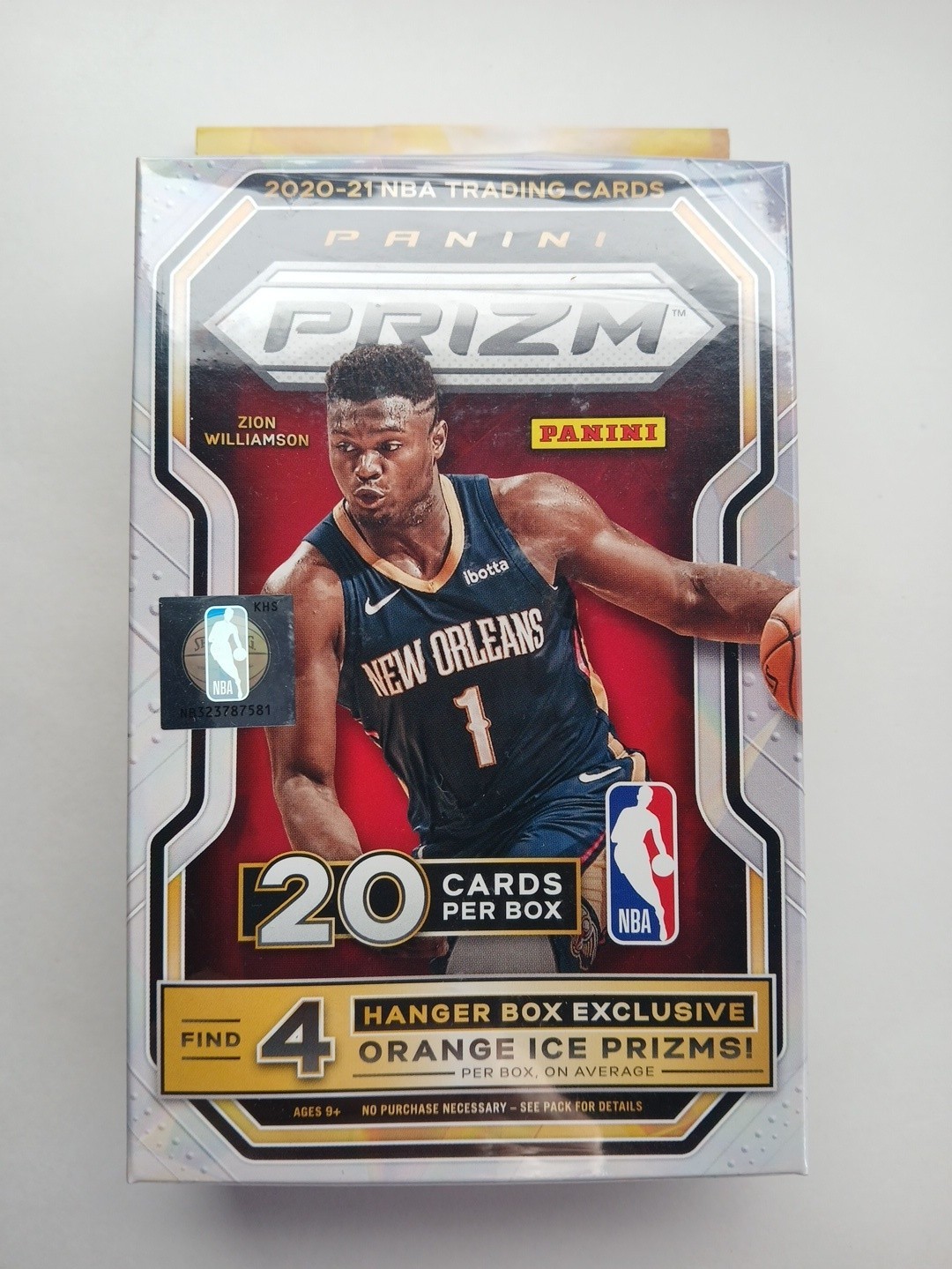 2020-21 Panini Prizm NBA Basketball Hanger Box Factory Sealed Orange Ice Prisms