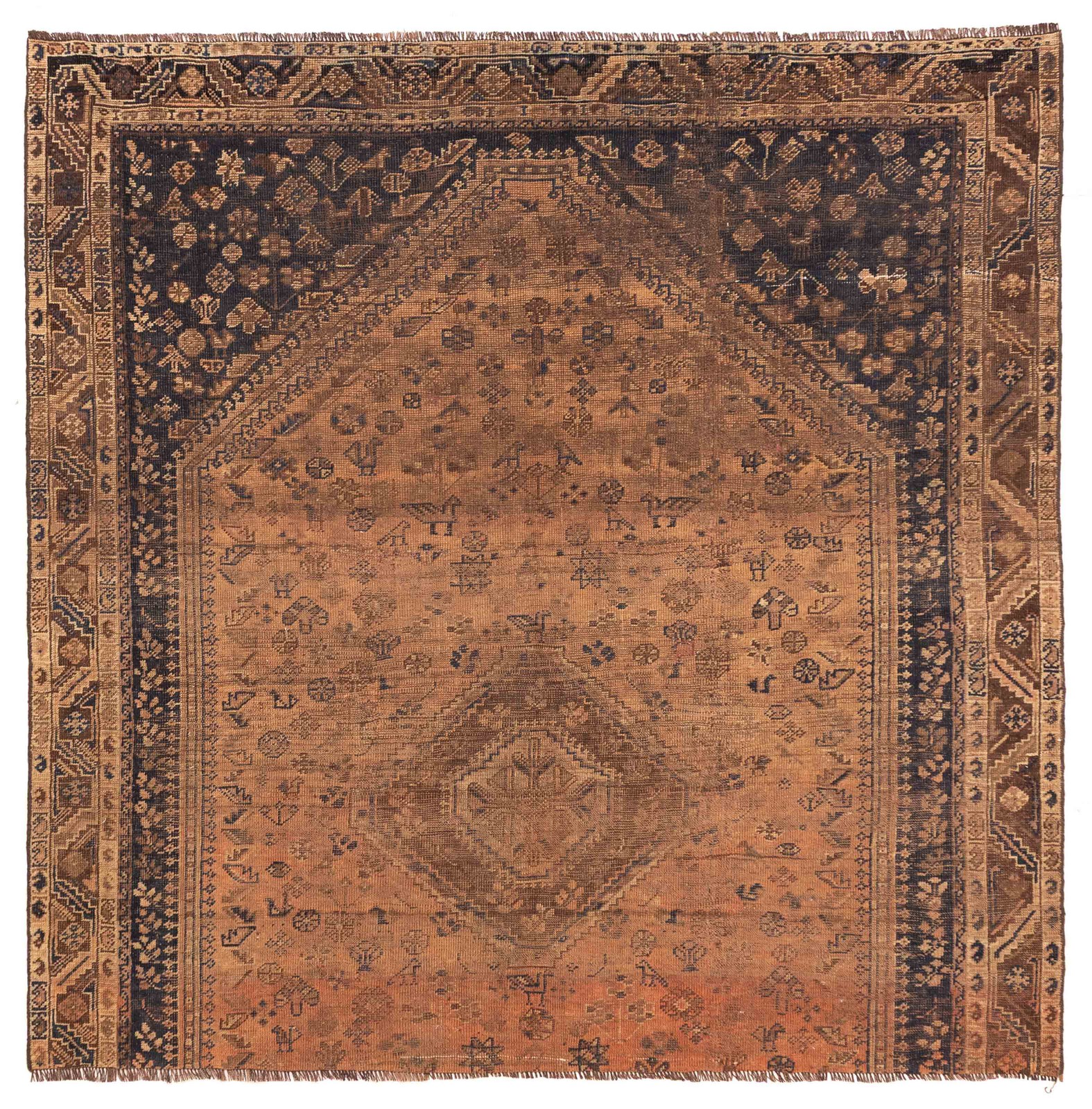 Vintage Hand-Knotted Area Rug 6\'8\