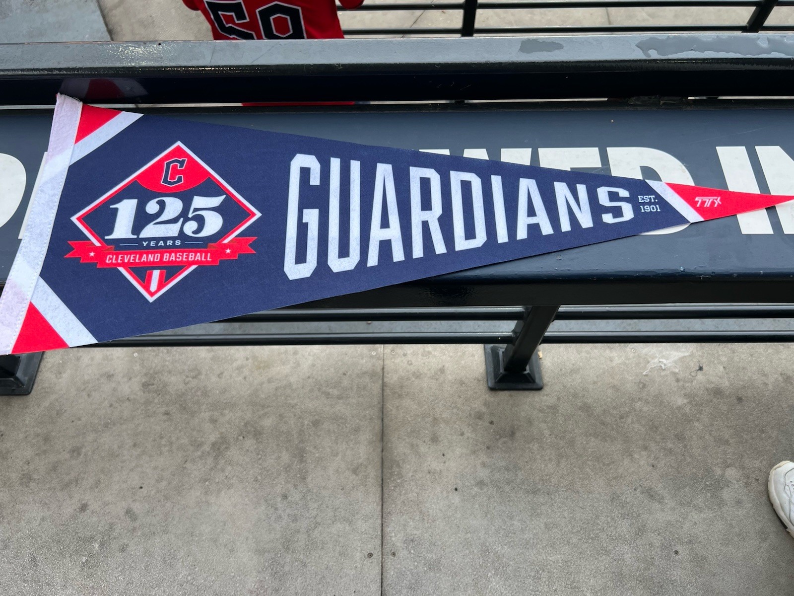 125th Anniversary Pennant SGA 9/19/26 Cleveland Guardians /15,000 *IN HAND*