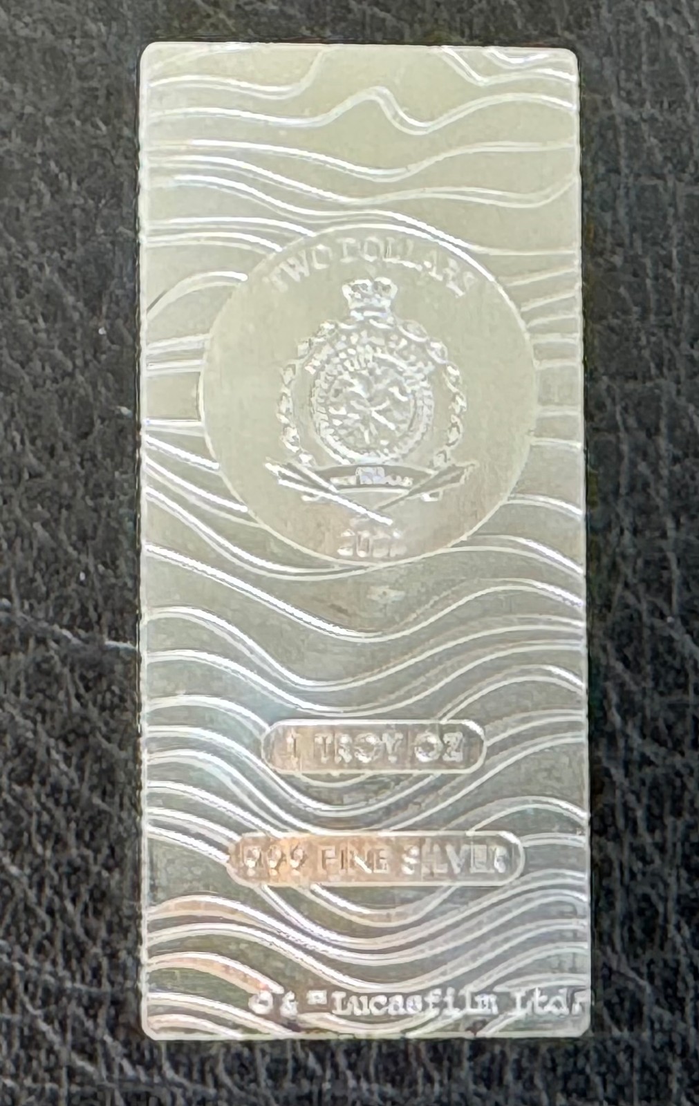 2022 Niue Silver $2 One Troy Oz. Star Wars/Mandalorian Beskar Bar Coin