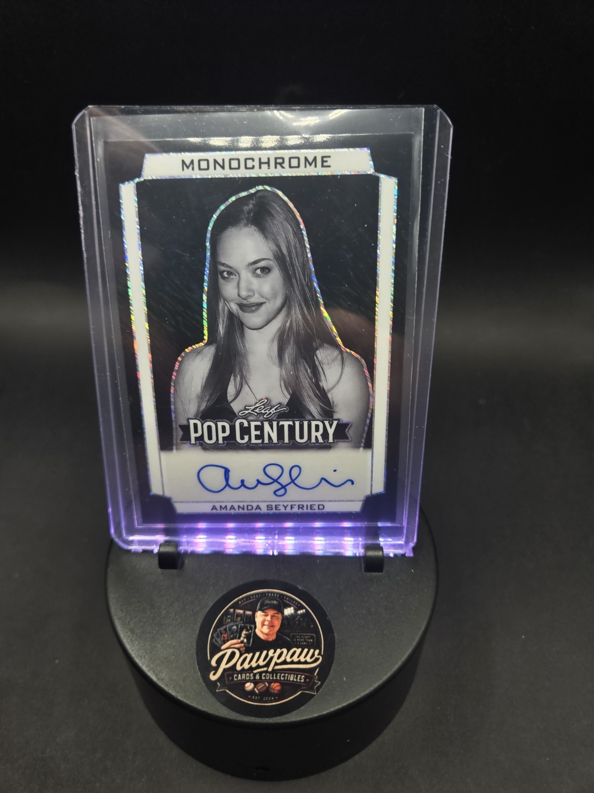 1 OF 1 Black Amanda Seyfried 2026 Leaf Pop Century Monochrome Auto Mean Girls 